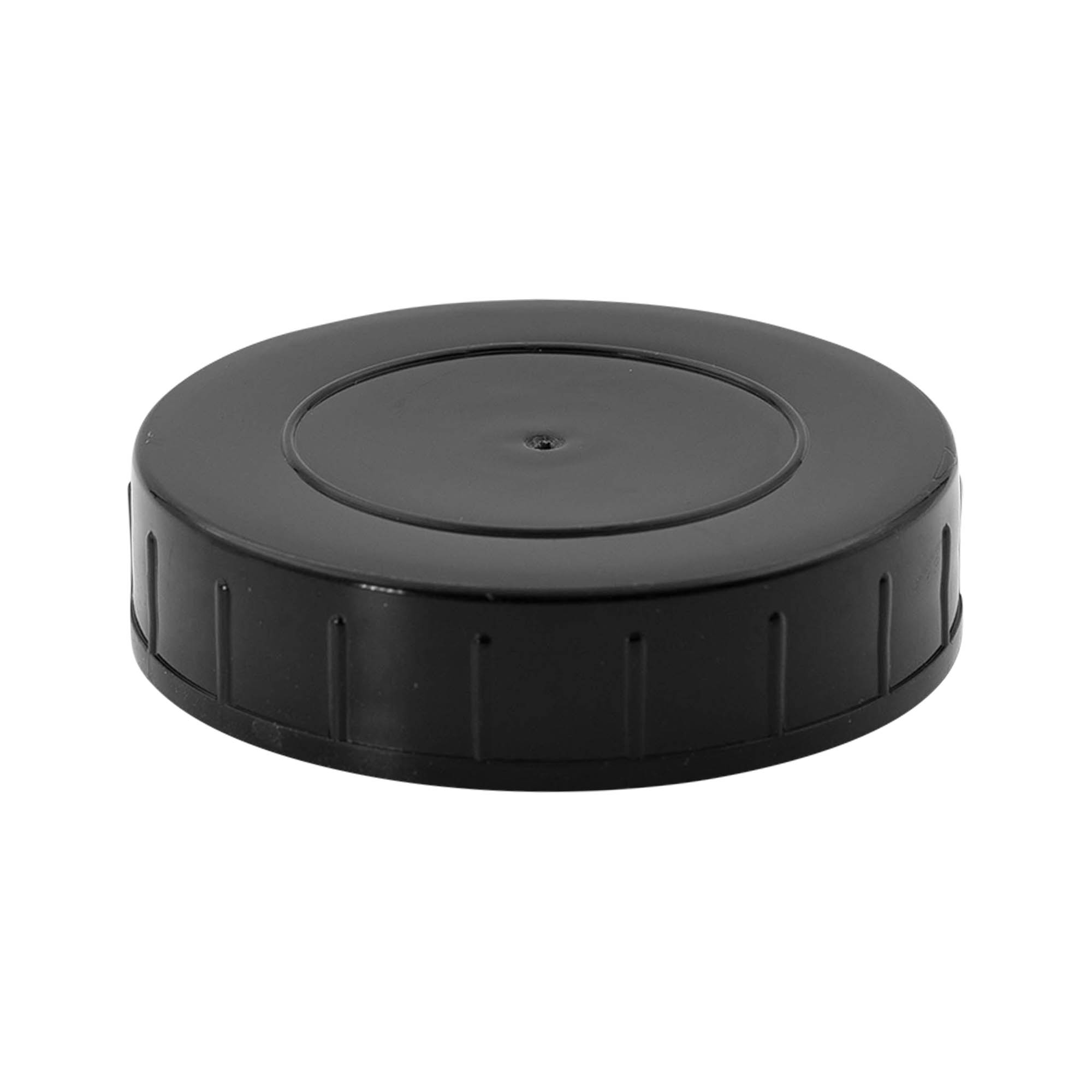 Винтова капачка, PP пластмаса, черна, за отвор: DIN 68