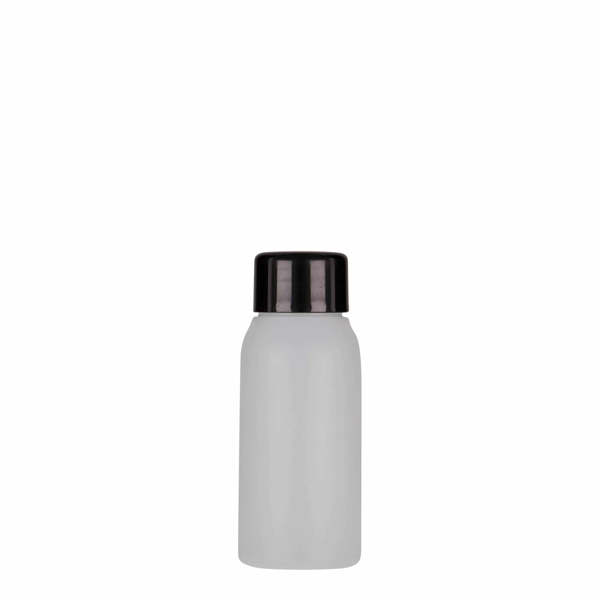 50 ml пластмасова бутилка „Tuffy“, HDPE, естествен цвят, затваряне: винтова капачка GPI 24/410