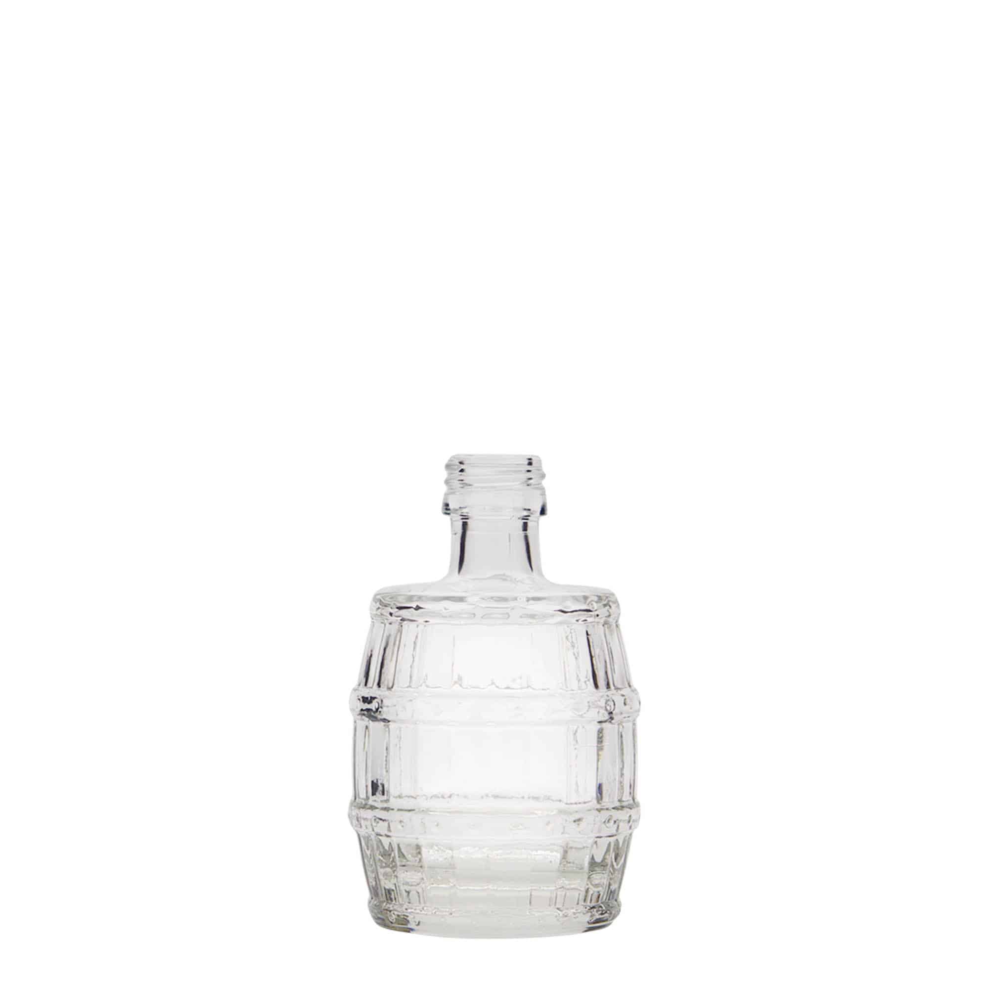 50 ml стъклена бутилка „Fass“, затваряне: капачка PP 18