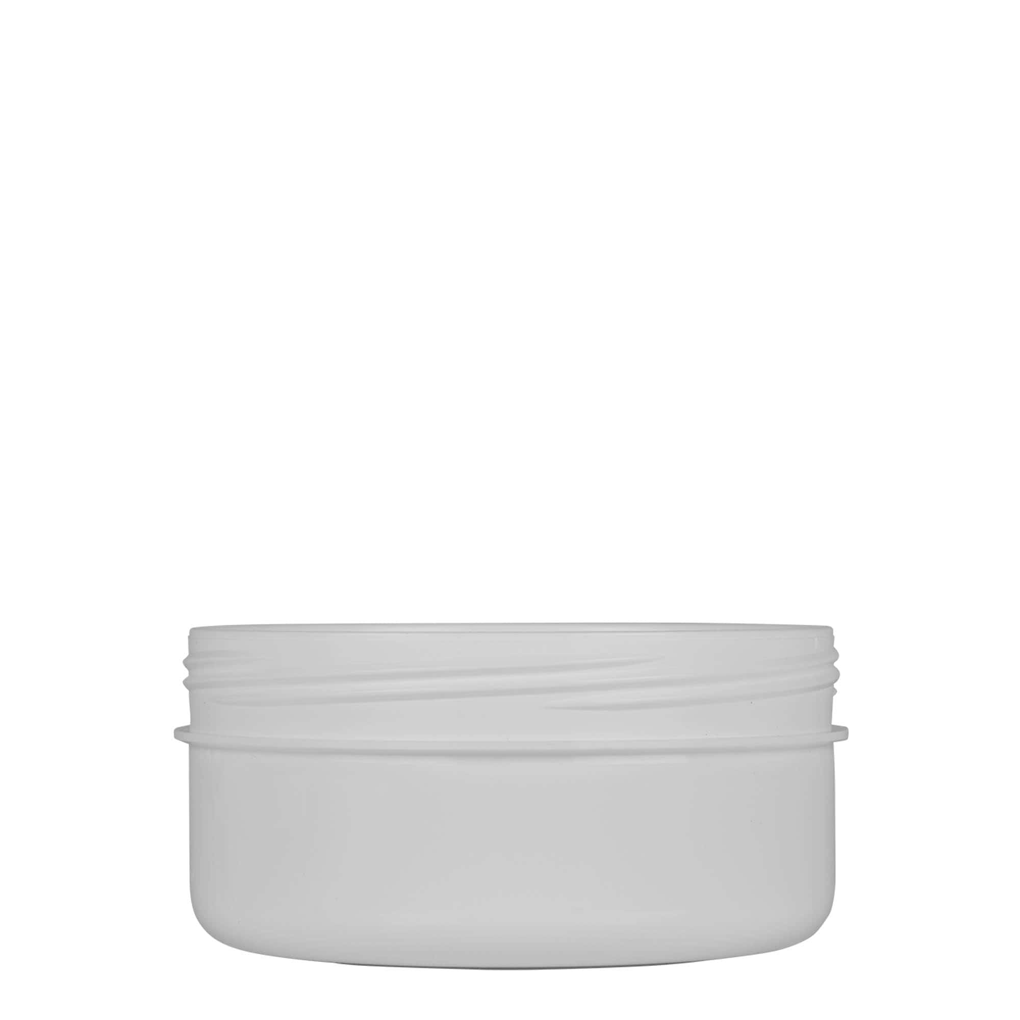 250 ml пластмасова кутия „White Line“, PP, бяла, затваряне: винтова капачка
