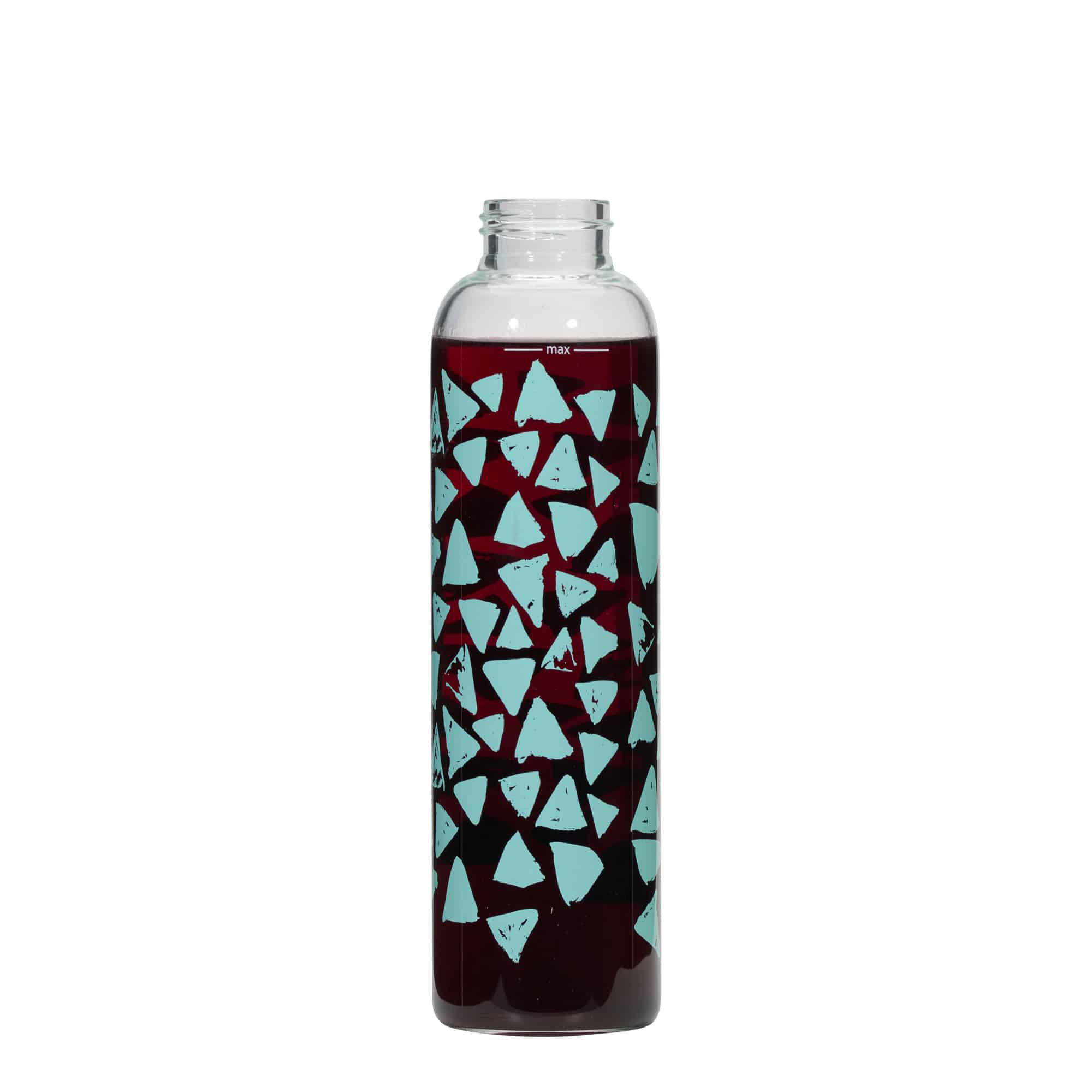 500 ml бутилка за вода и напитки „Perseus“, мотив: тюркоазени триъгълници, затваряне: винтова капачка