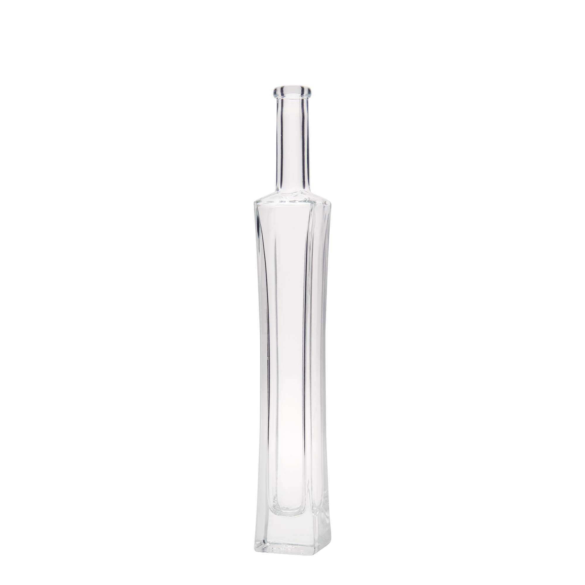 100 ml стъклена бутилка „Koko“, квадратна, затваряне: коркова тапа
