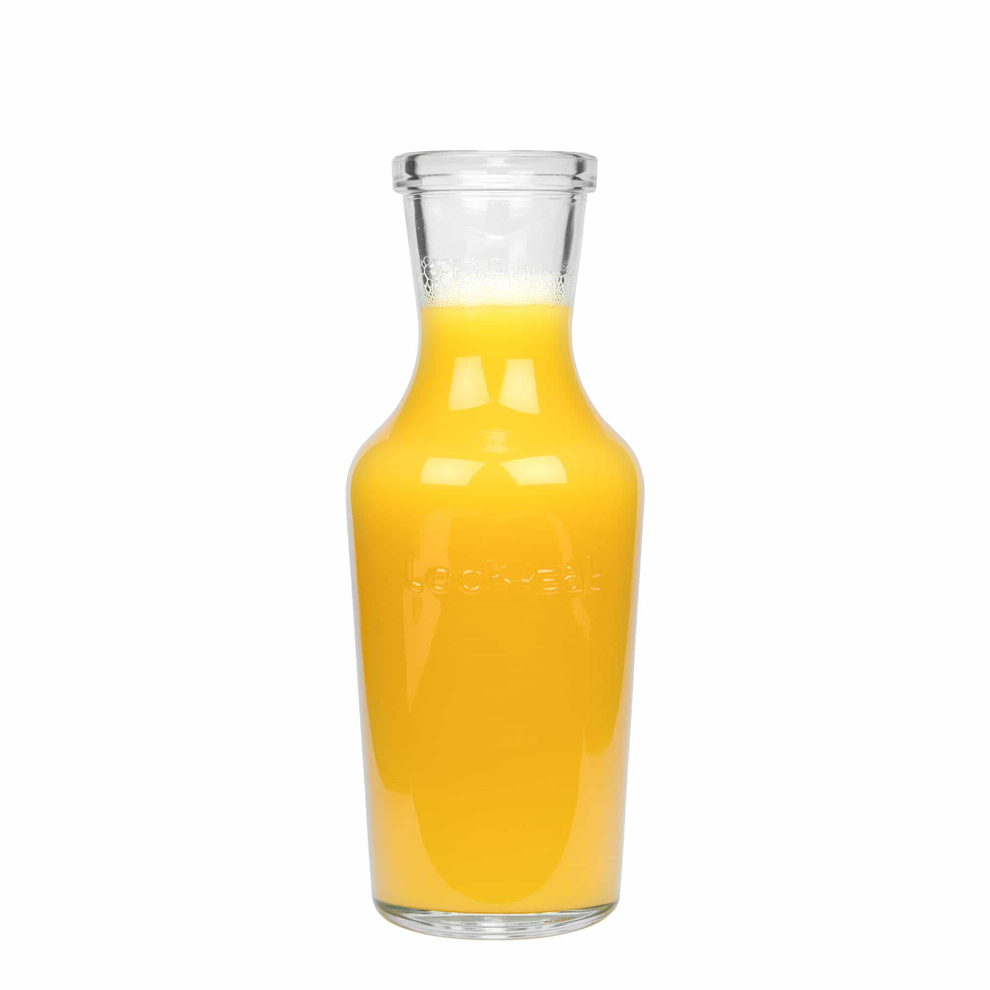 1000 ml стъклена гарафа „Lock-Eat“, затваряне: капак с клипс