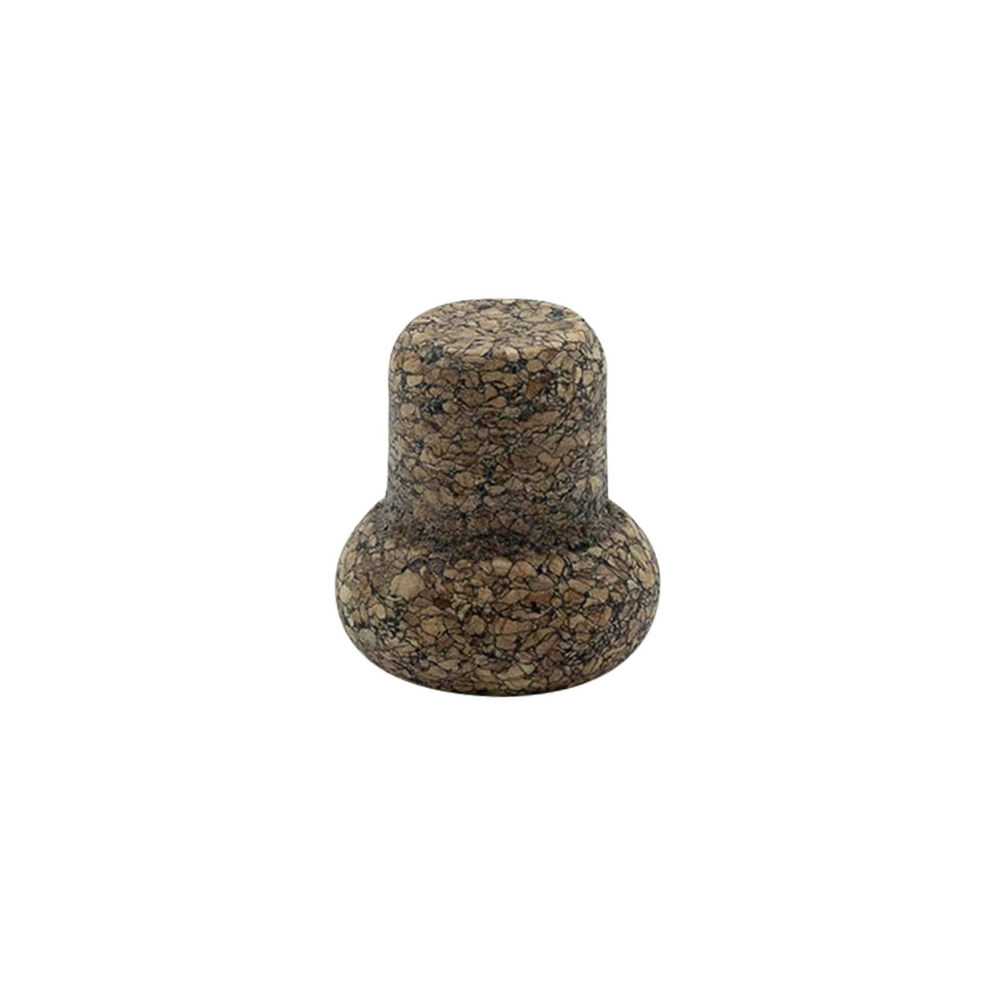 Тапа Т-образна 'Barrel' 22,5 mm, Corkcoal, за затваряне: коркова тапа