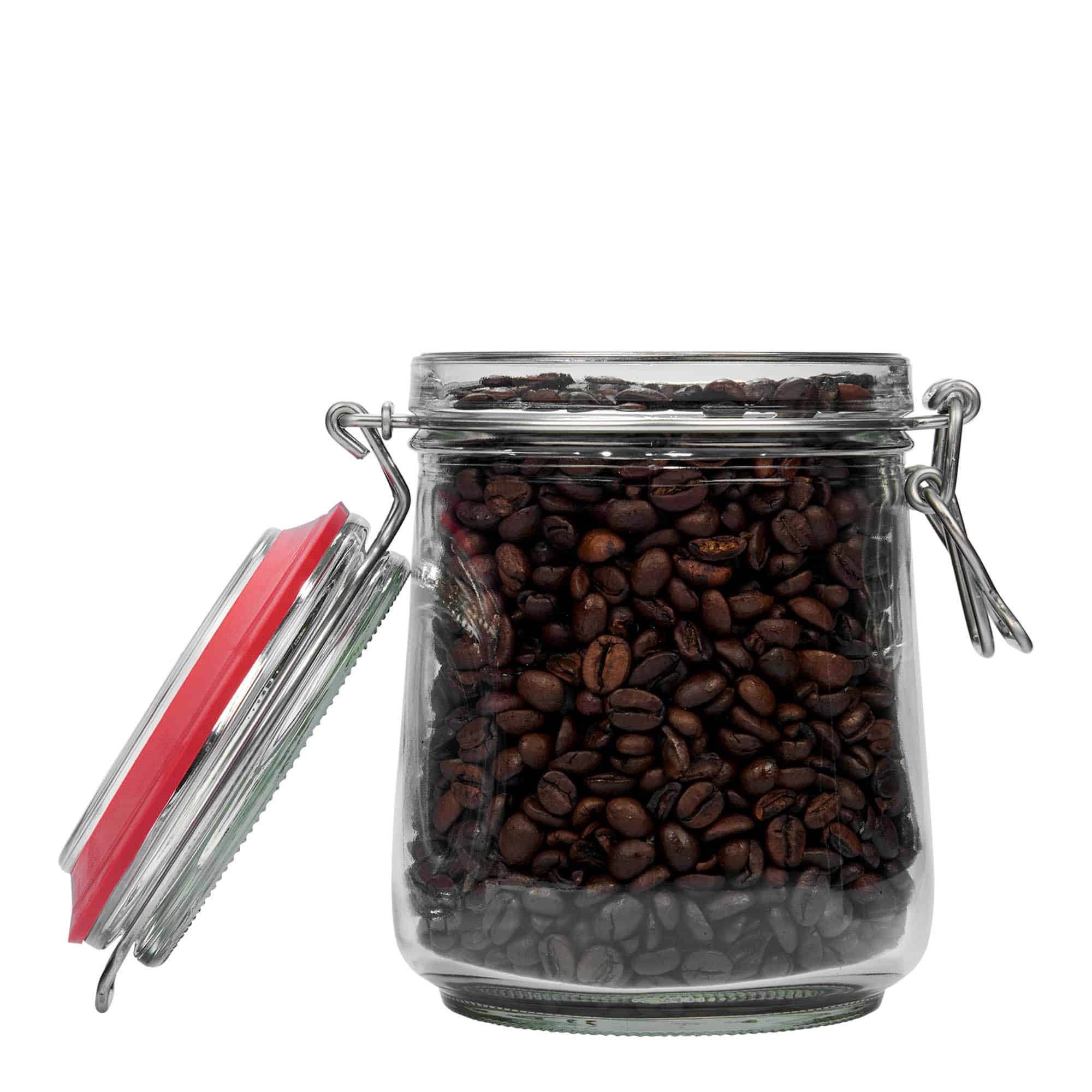 800 мл стъклен буркан с метален скобен капак #, отвор: капак с метална скоба