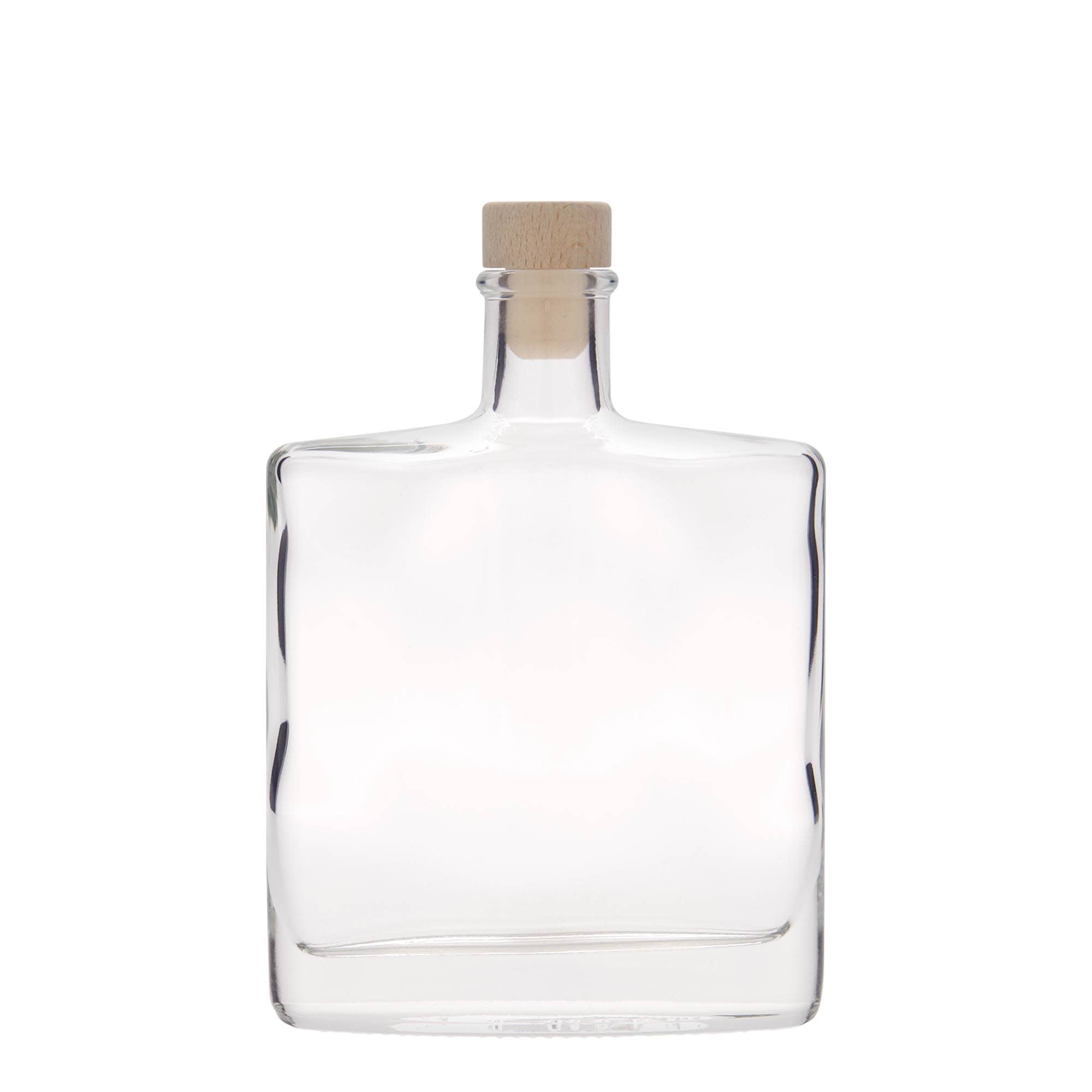 350 ml стъклена бутилка „Zorbas“, овална, затваряне: коркова тапа