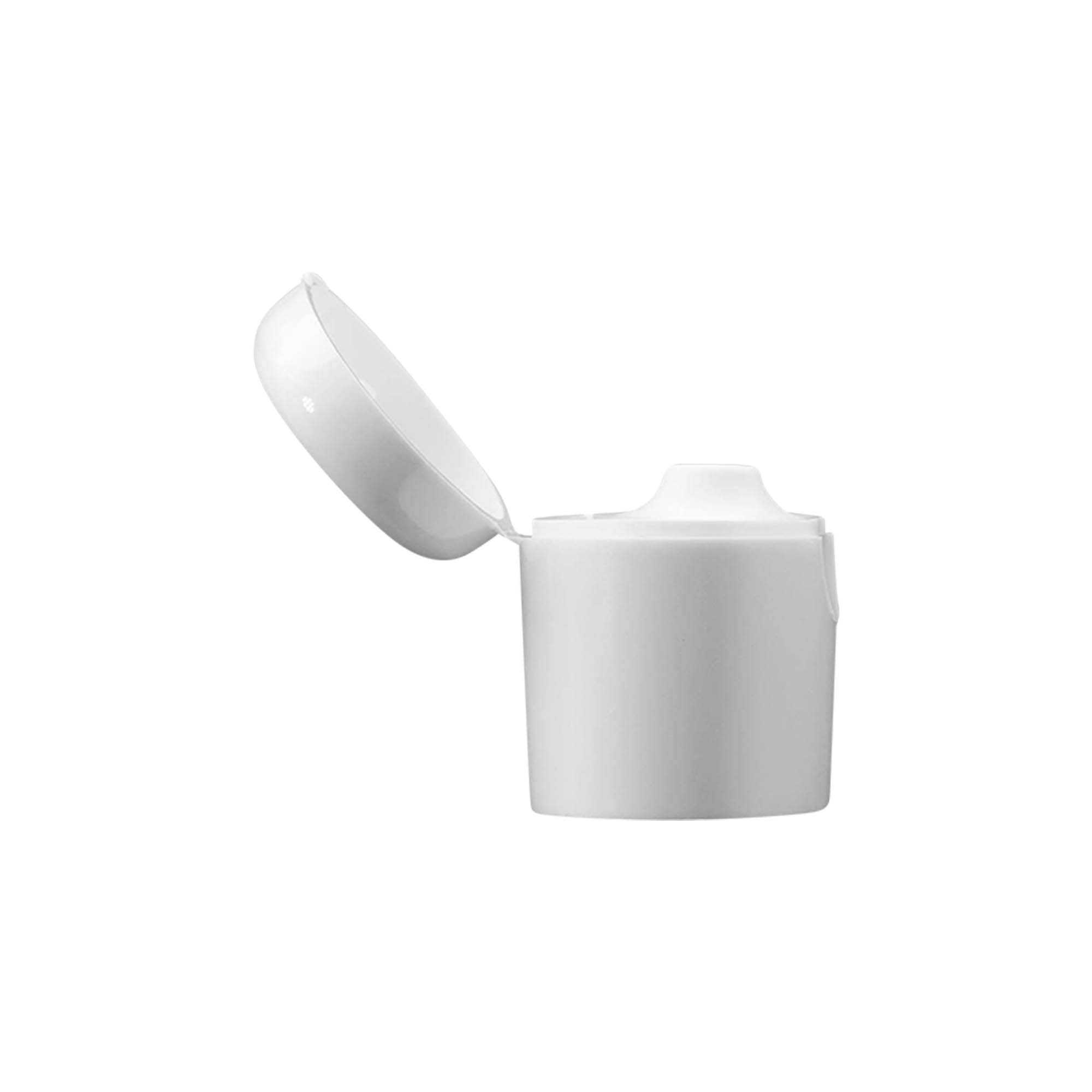 Винтова капачка с панта за 'Indy', пластмаса, бяла Винтова капачка с панта за 'Indy', пластмаса, бяла