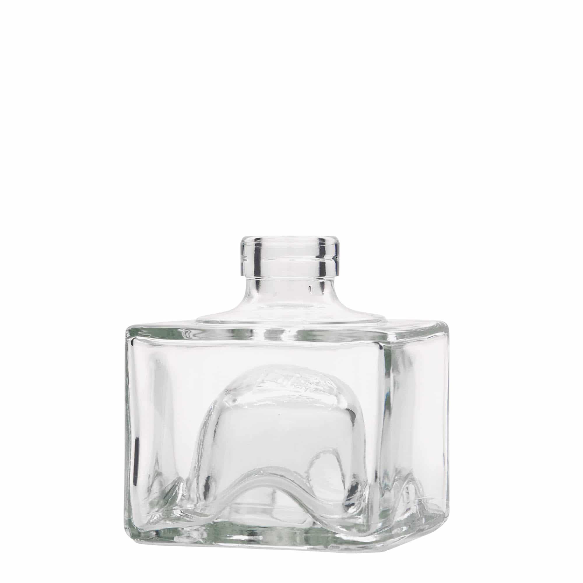 200 ml стъклена бутилка „Cocolores“, квадратна, затваряне: коркова тапа
