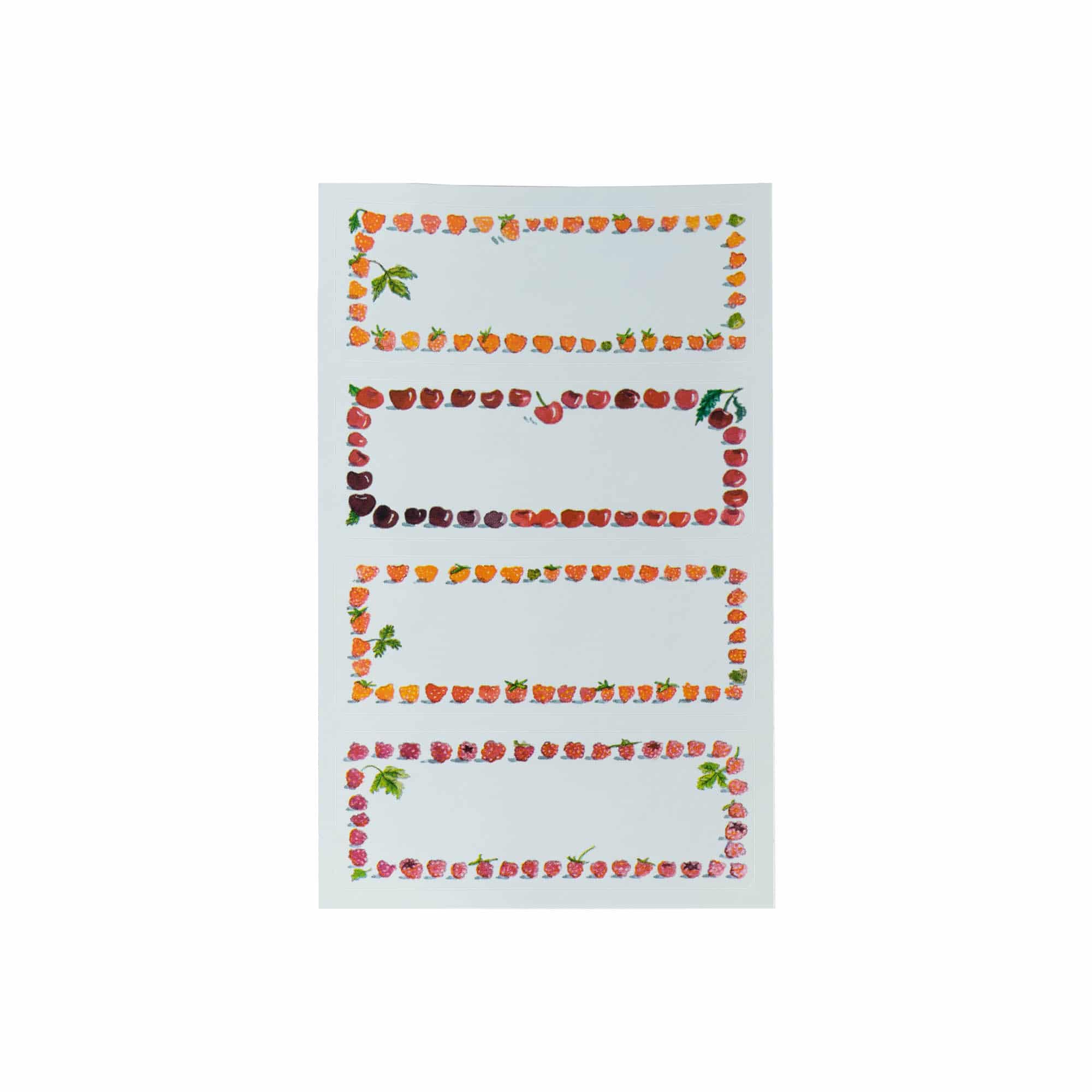 Zweckform етикети „Плодова рамка“, правоъгълни, хартия, многоцветни