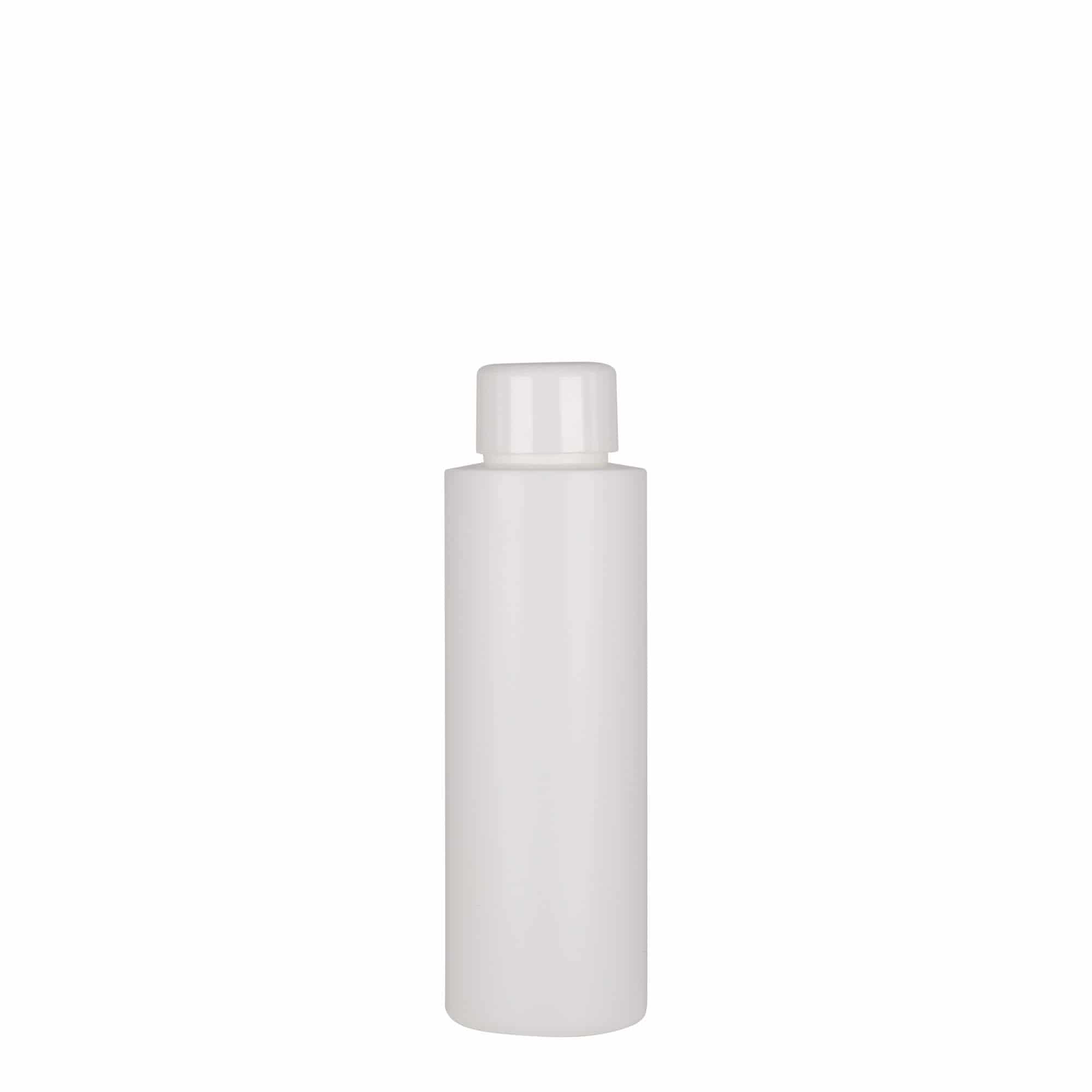100 ml пластмасова бутилка „Pipe“, HDPE, бяла, затваряне: винтова капачка GPI 24/410