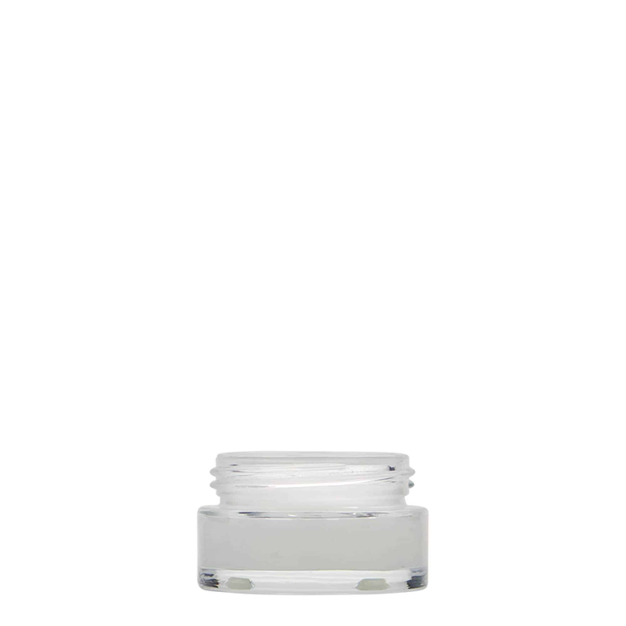 15 ml бурканче за козметични продукти „Clear Edition“, стъклено, затваряне: винтова капачка