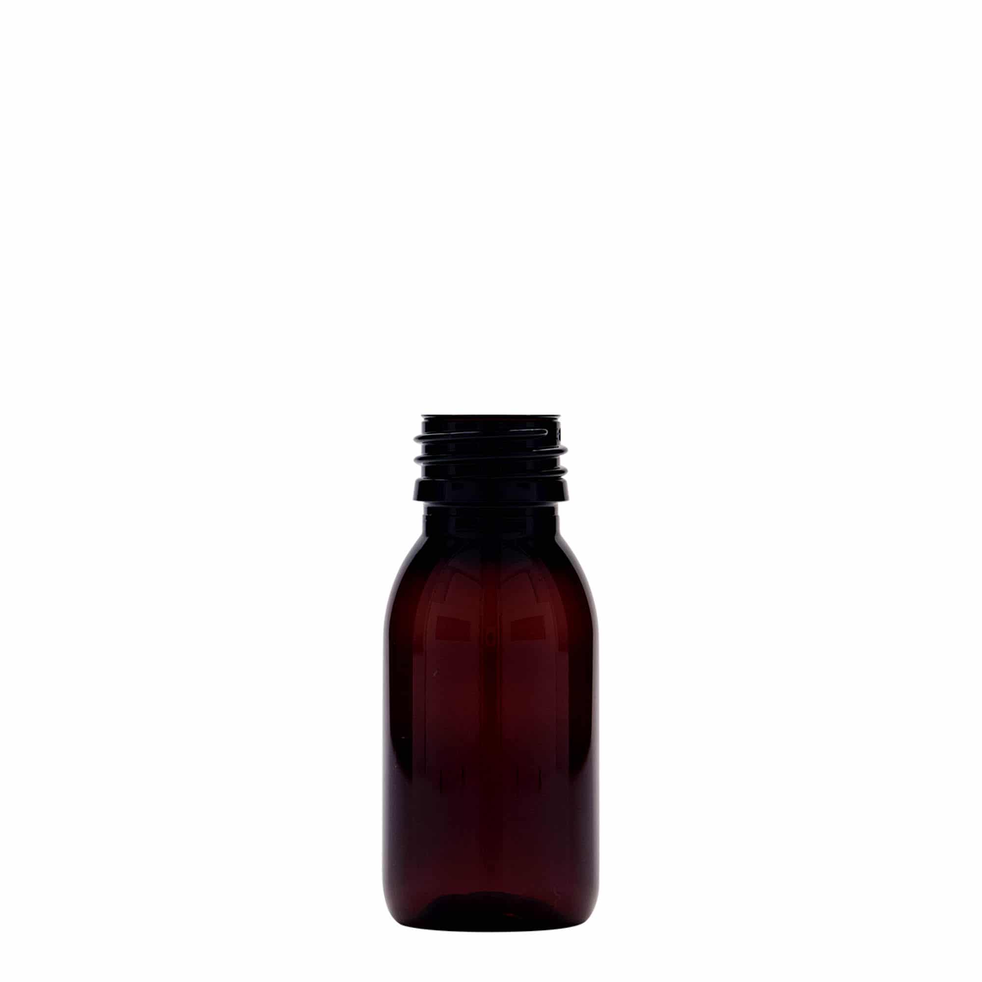 60 ml PET бутилка за лекарства, кафява, пластмасова, затваряне: капачка PP 28 60 ml PET бутилка за лекарства, кафява, пластмасова, затваряне: капачка PP 28