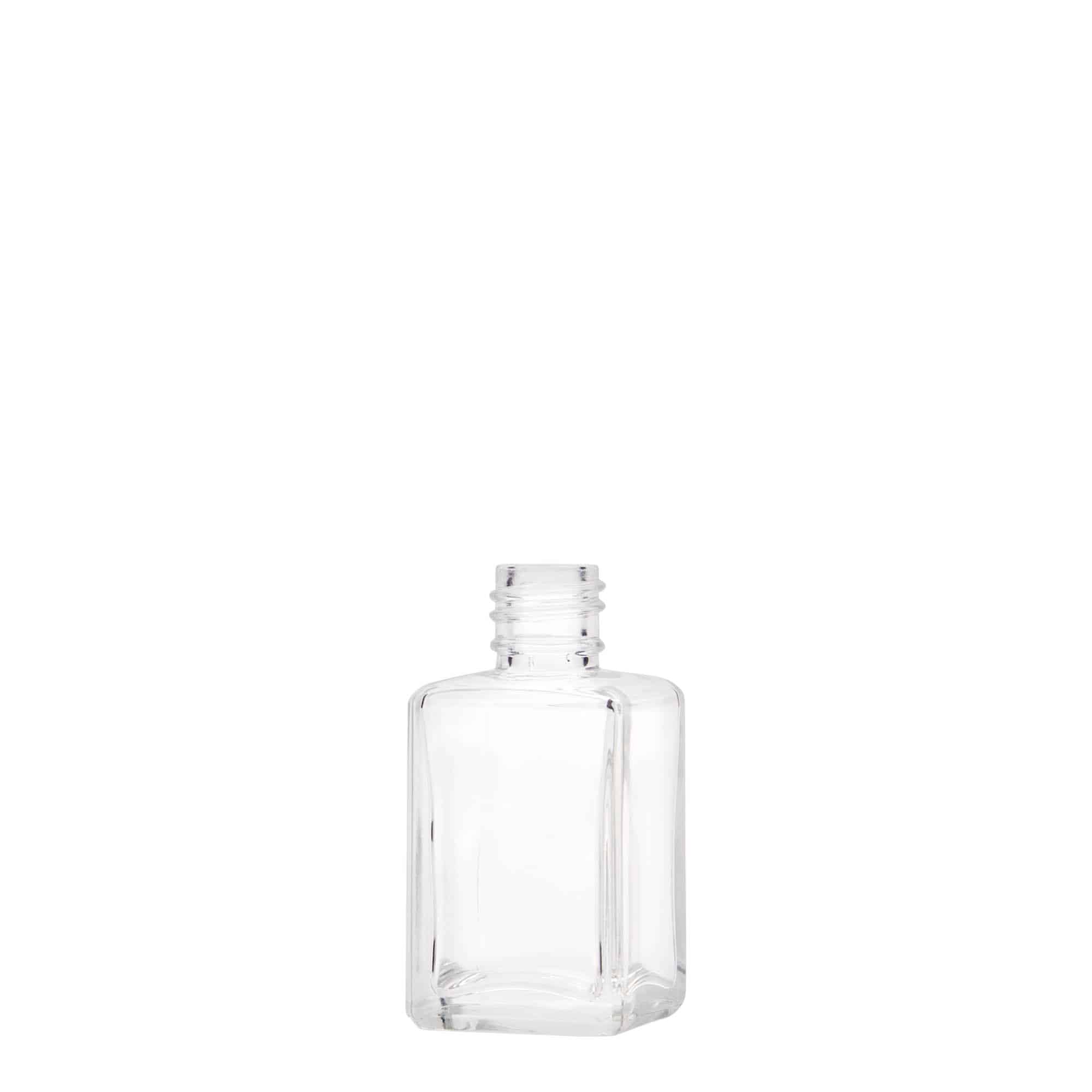 30 ml стъклена бутилка „Tamme“, квадратна, затваряне: капачка PP 18