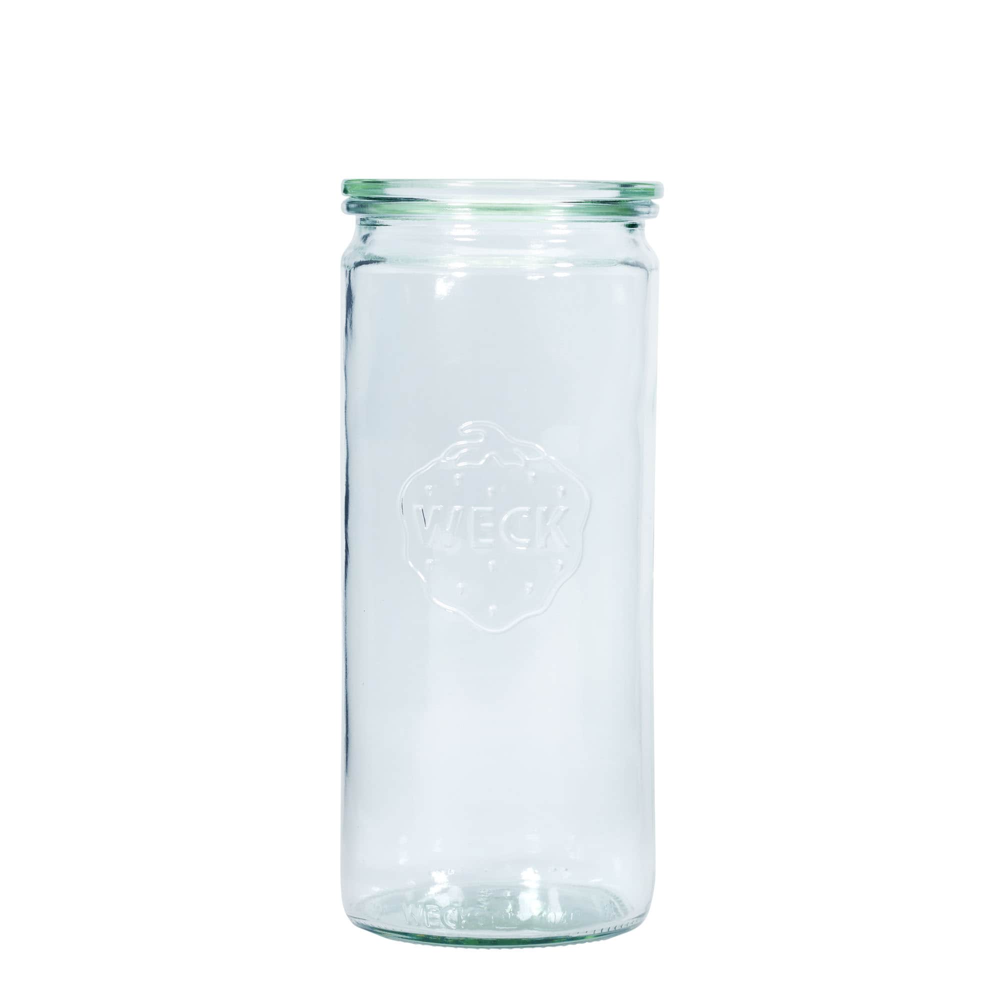 1040 ml WECK цилиндричен буркан, затваряне: заоблен ръб