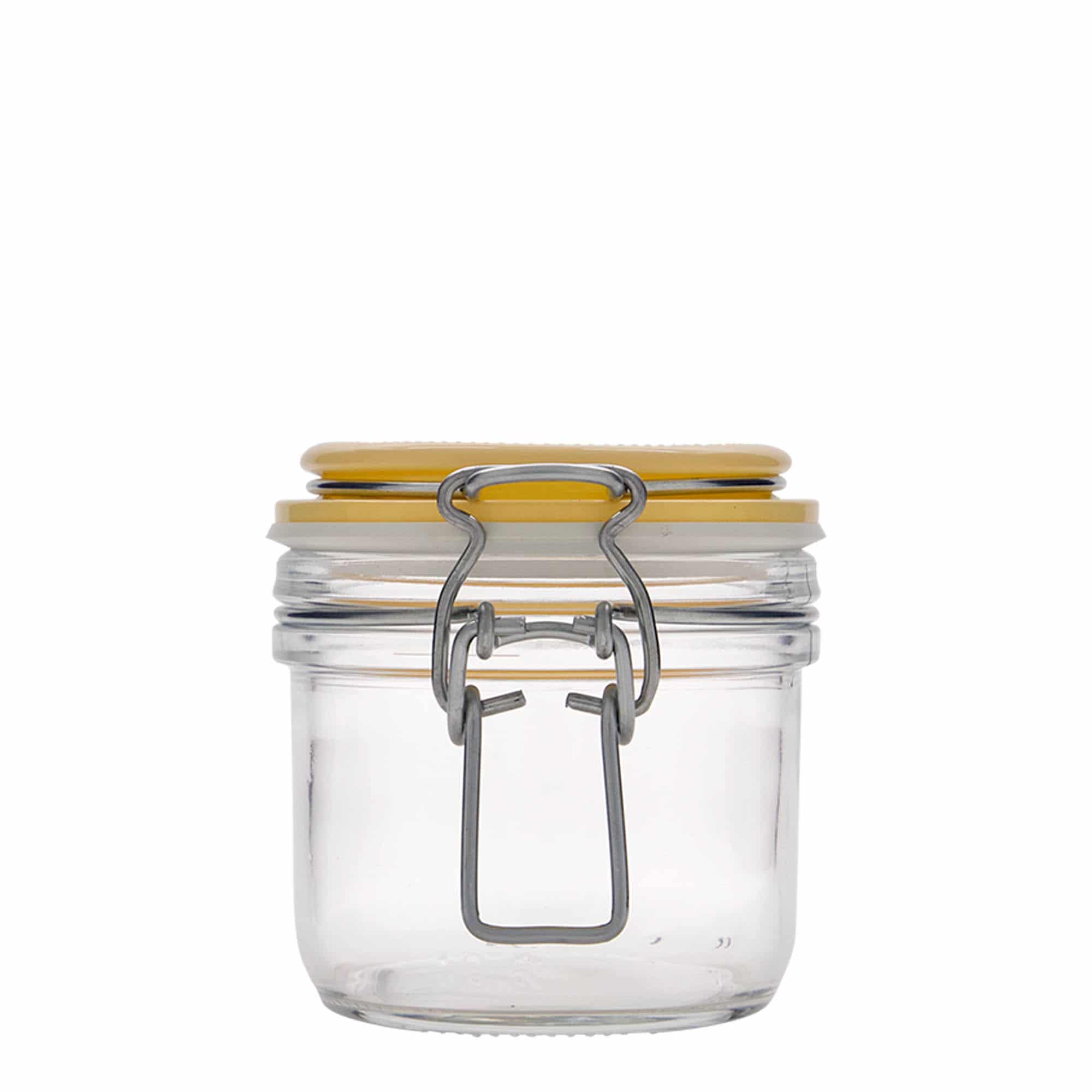 200 ml буркан с клипс „Fido“, жълт, затваряне: капак с клипс 200 ml буркан с клипс „Fido“, жълт, затваряне: капак с клипс