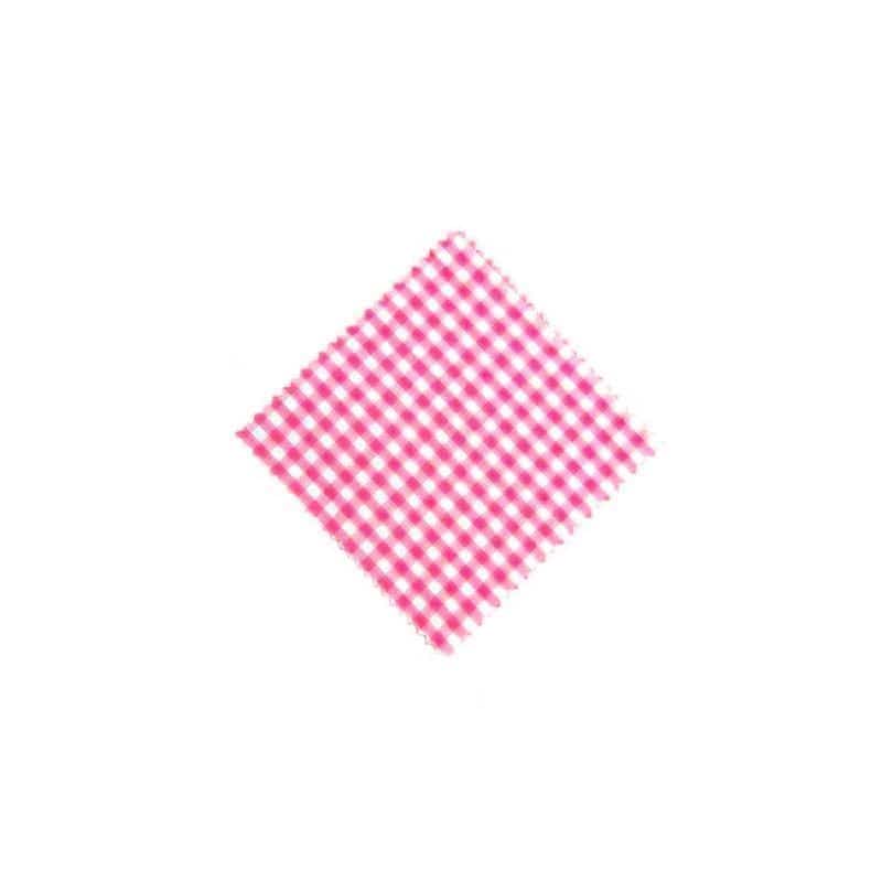 Платнена кърпичка карирана 12x12, квадратна, текстилна, розова, затваряне: TO38-TO53 Платнена кърпичка карирана 12x12, квадратна, текстилна, розова, затваряне: TO38-TO53
