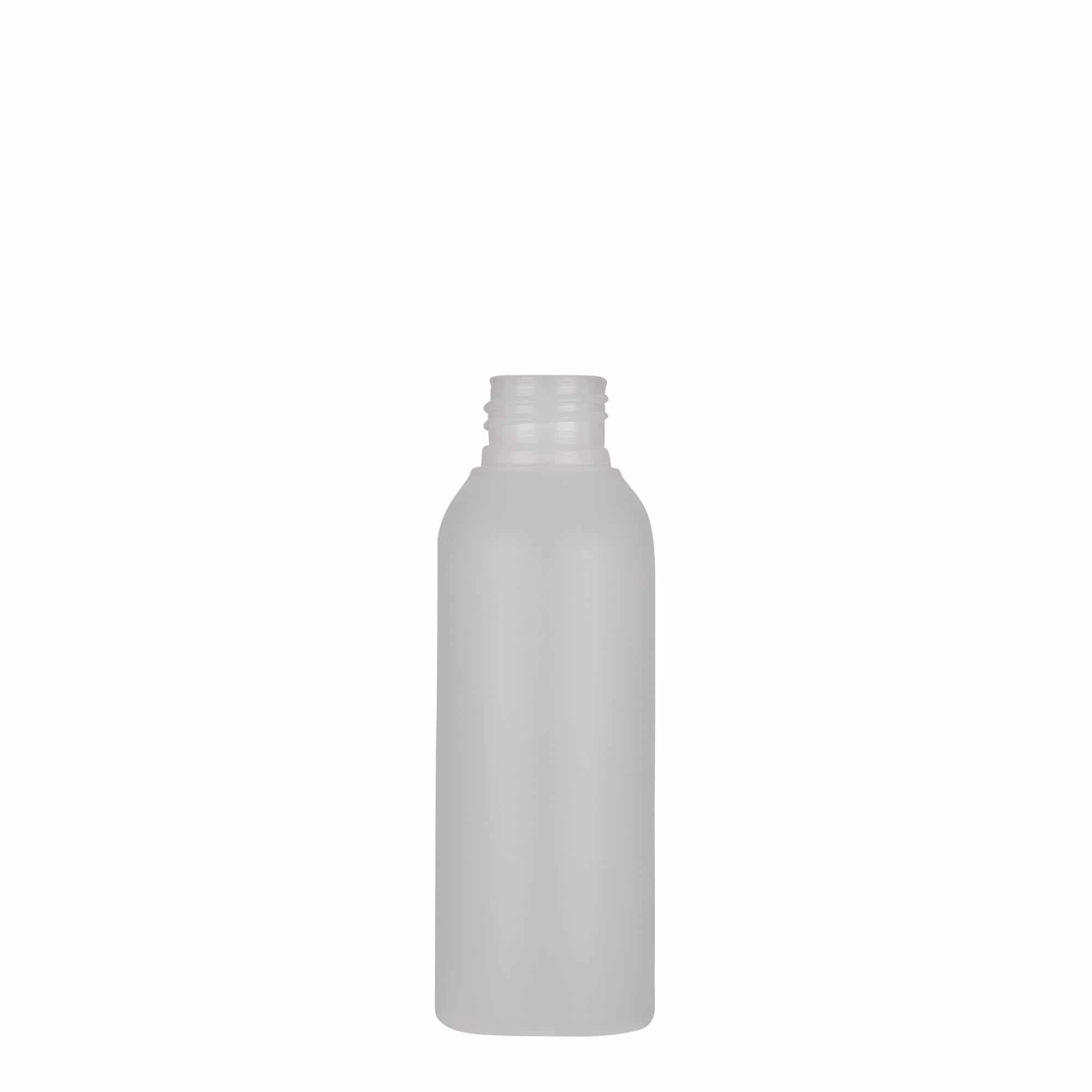 100 ml пластмасова бутилка „Tuffy“, HDPE, естествен цвят, затваряне: винтова капачка GPI 24/410 100 ml пластмасова бутилка „Tuffy“, HDPE, естествен цвят, затваряне: винтова капачка GPI 24/410
