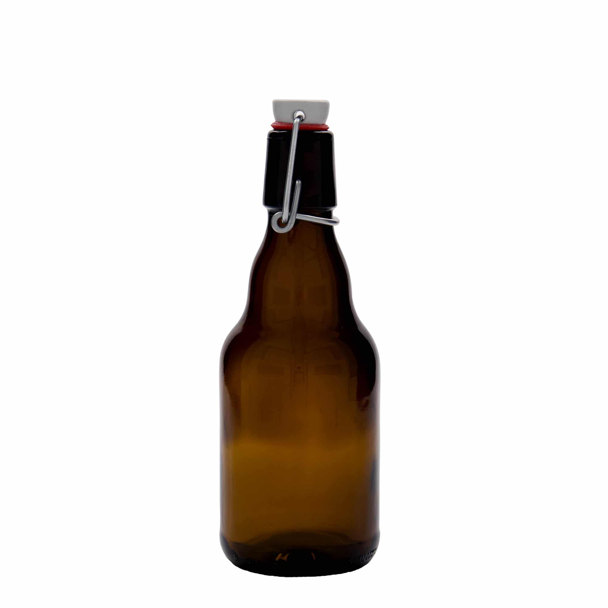 330 ml бутилка за бира „Steinie“, стъклена, кафява, затваряне: тапа с клипс