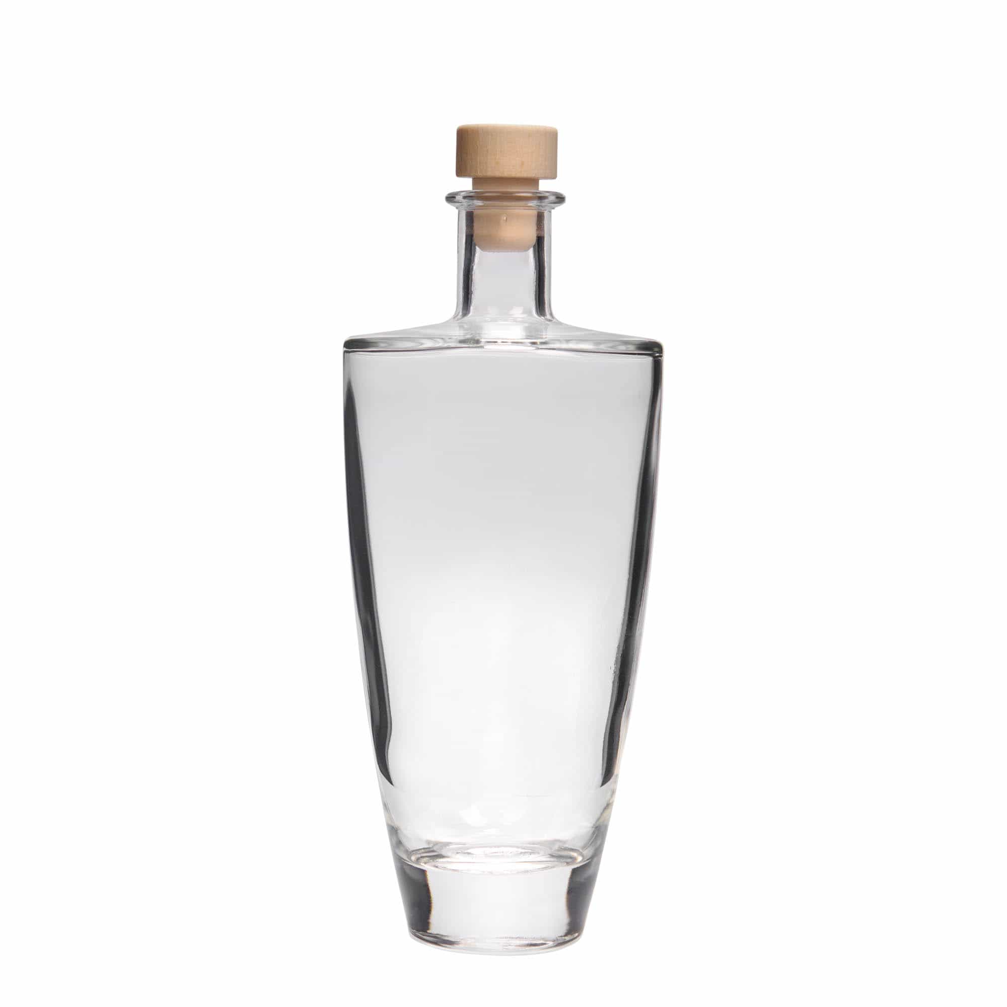 500 ml стъклена бутилка „Vanessa“, овална, затваряне: коркова тапа