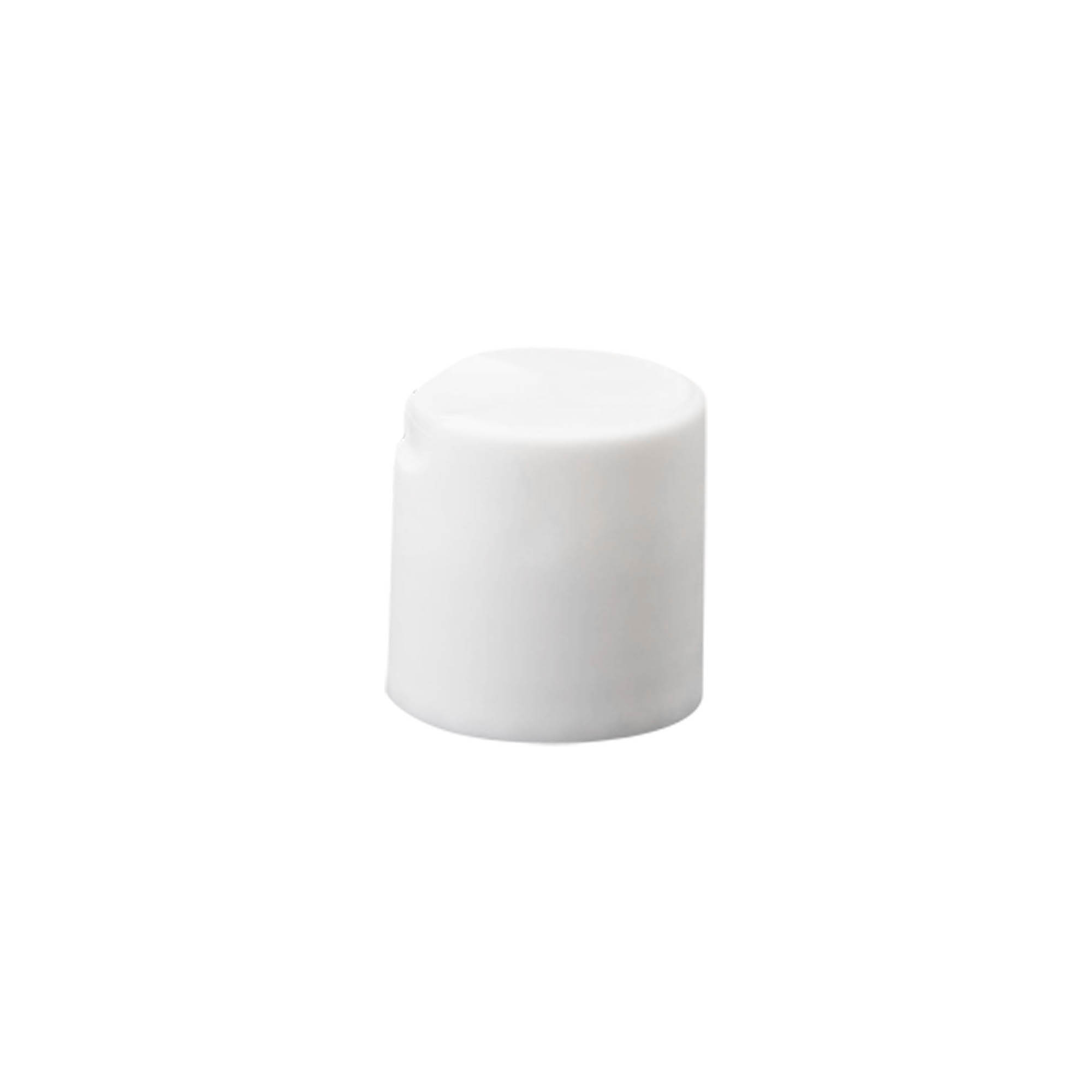 Винтова капачка Disc Top, пластмаса PP, бяла, за отвор: 24/410 Винтова капачка Disc Top, пластмаса PP, бяла, за отвор: 24/410