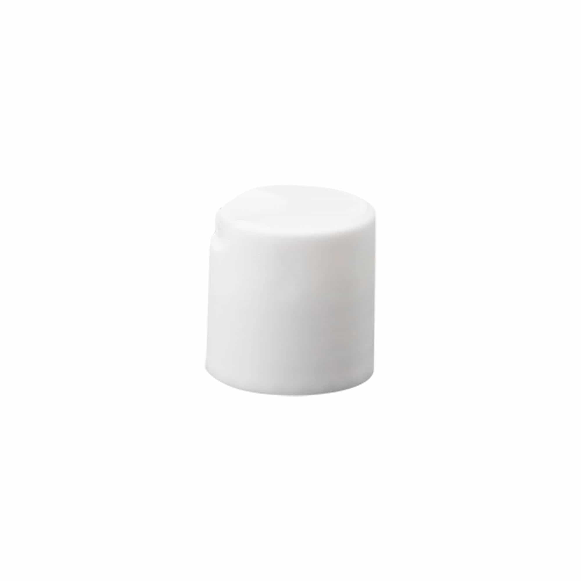 Винтова капачка Disc Top, пластмаса PP, бяла, за отвор: 24/410