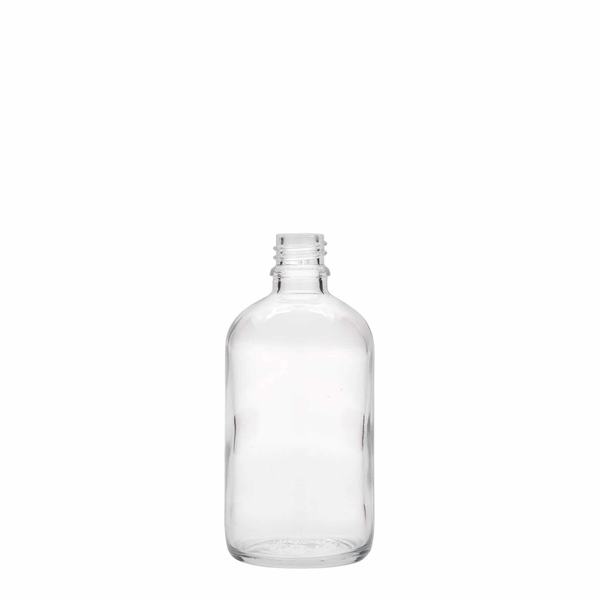 100 ml бутилка за лекарства, стъклена, затваряне: винтова капачка с резба DIN 18 100 ml бутилка за лекарства, стъклена, затваряне: винтова капачка с резба DIN 18