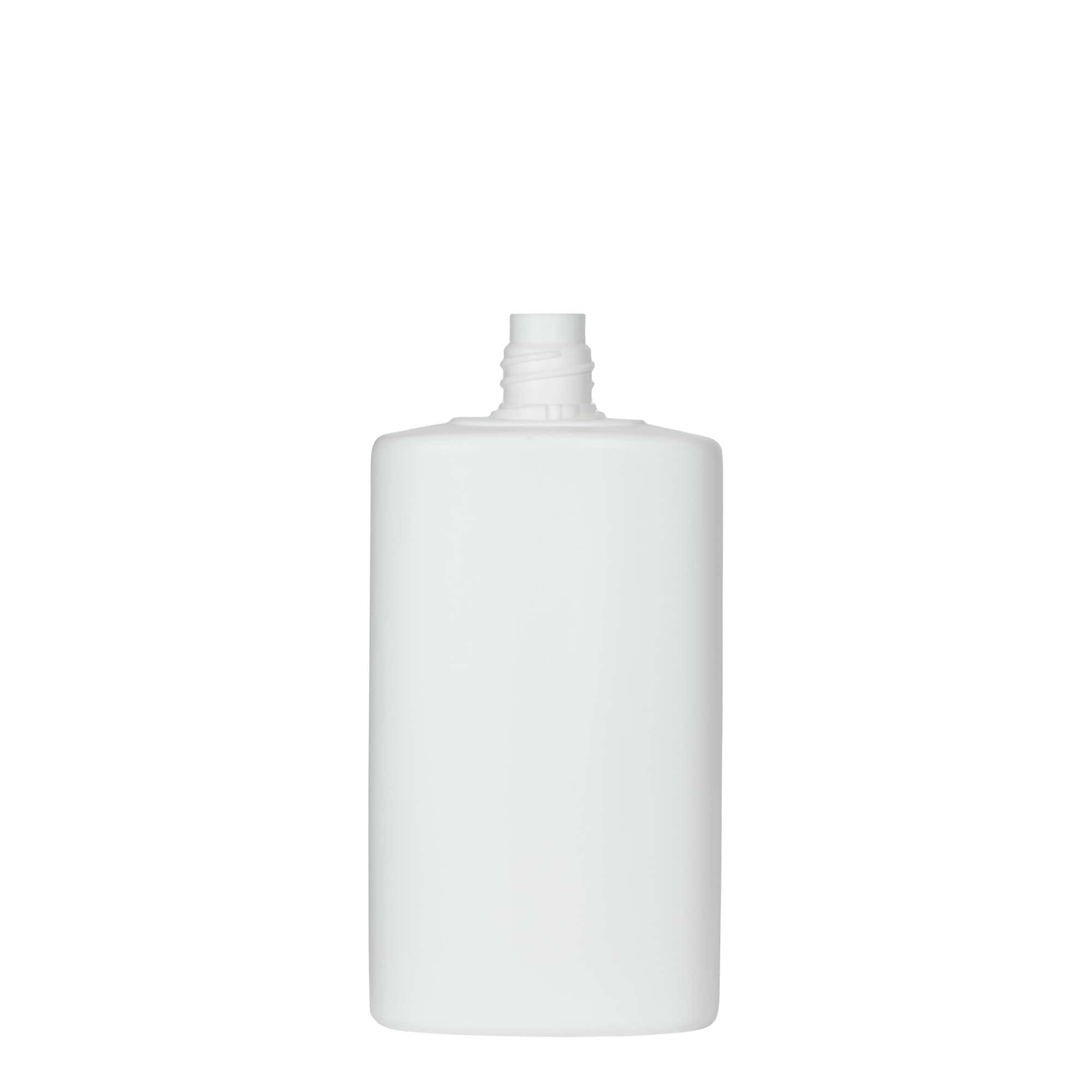 250 ml пластмасова бутилка „Indy“, овална, HDPE, бяла, затваряне: винтова капачка