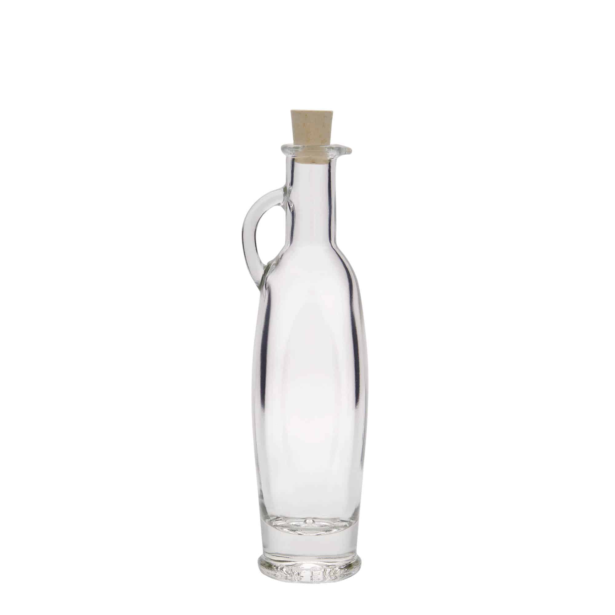 100 ml стъклена бутилка „Eleganta“, овална, затваряне: коркова тапа