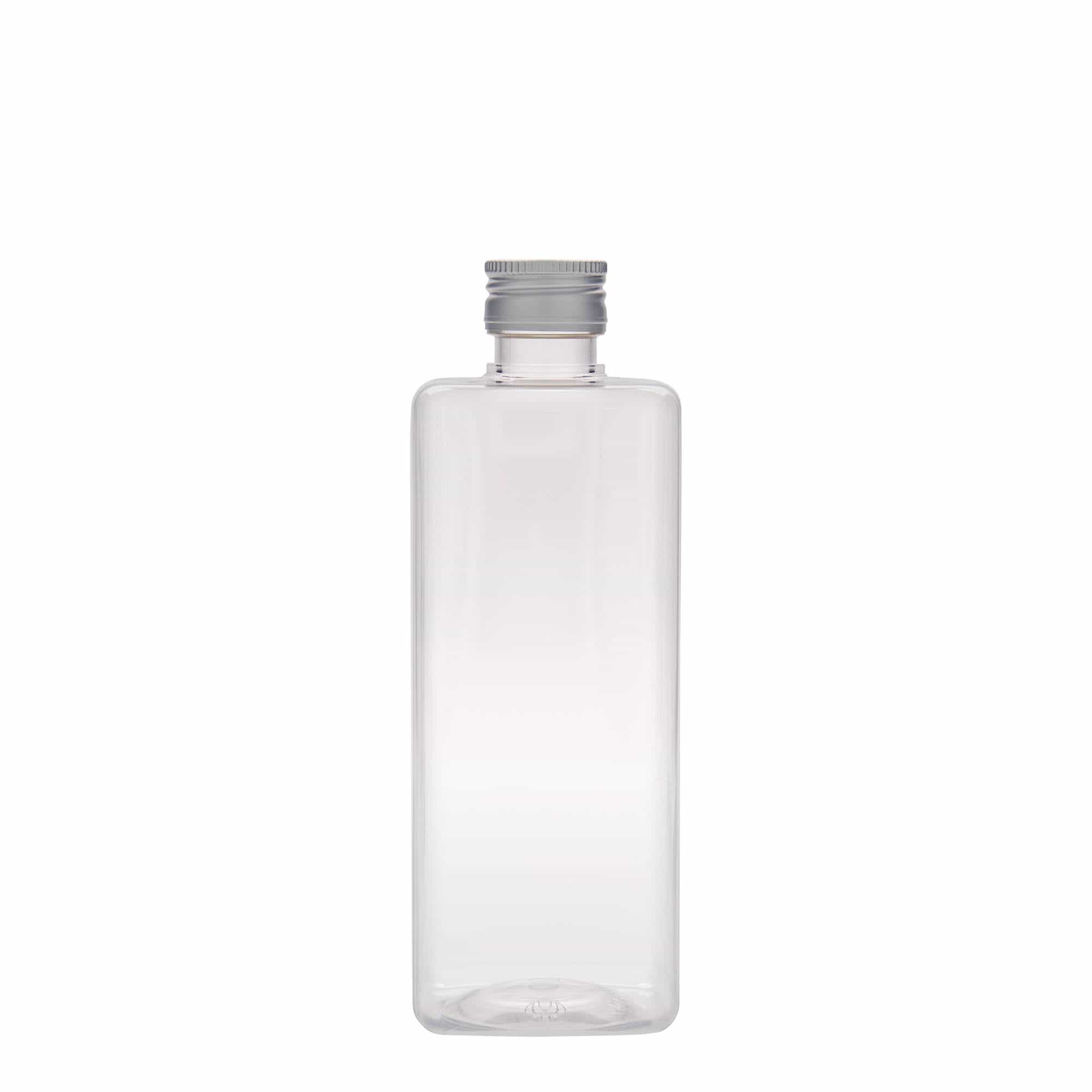 500 ml PET бутилка „Karl“, квадратна, пластмасова, затваряне: капачка PP 28