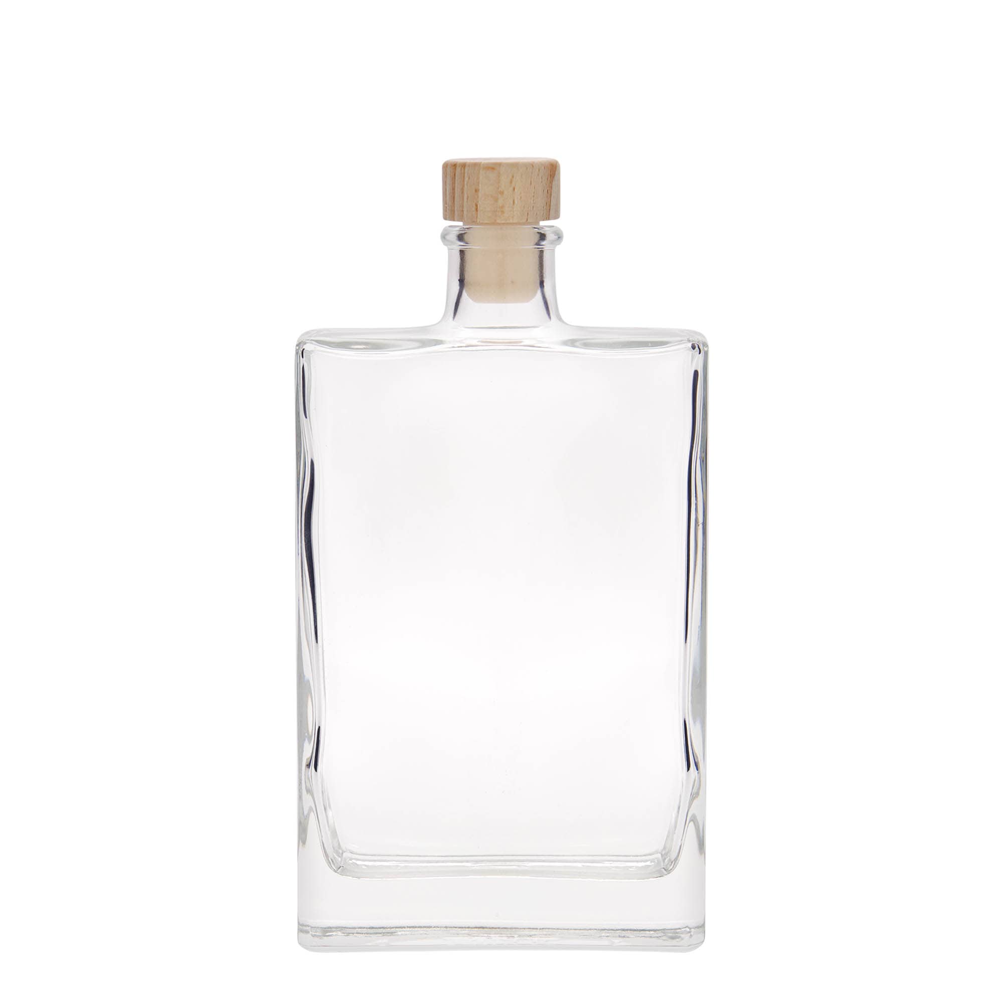 350 ml стъклена бутилка „Julia“, правоъгълна, затваряне: коркова тапа