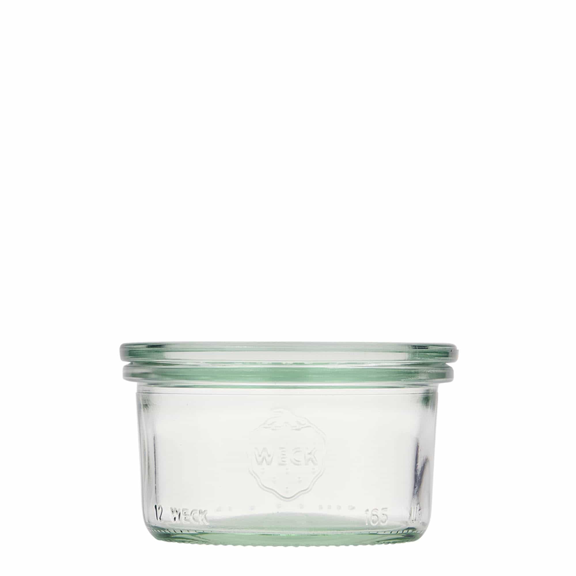 165 мл стъклен буркан WECK с широко гърло, отвор: кръгъл ръб