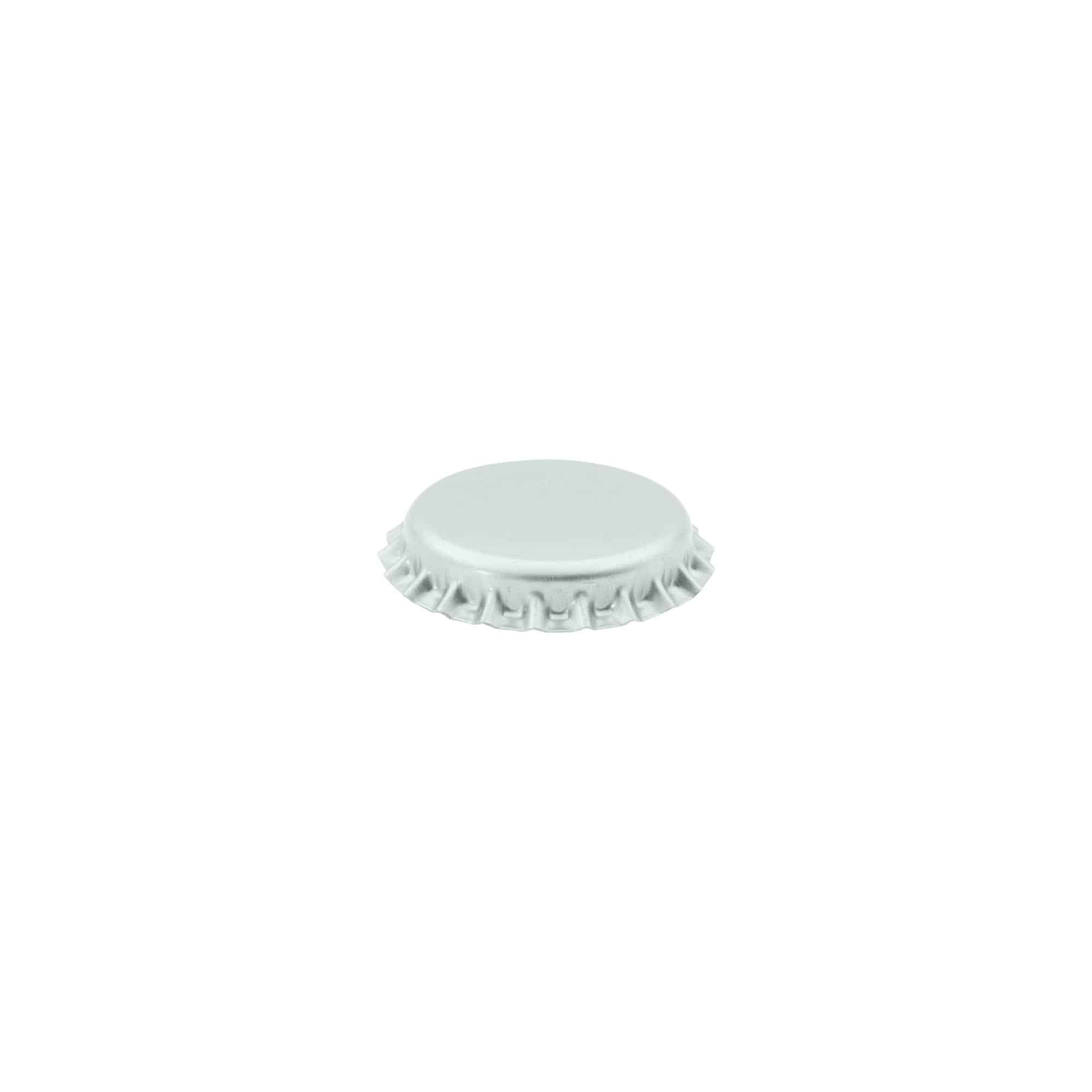 Капачка за бутилки 26 mm, метална, сребриста