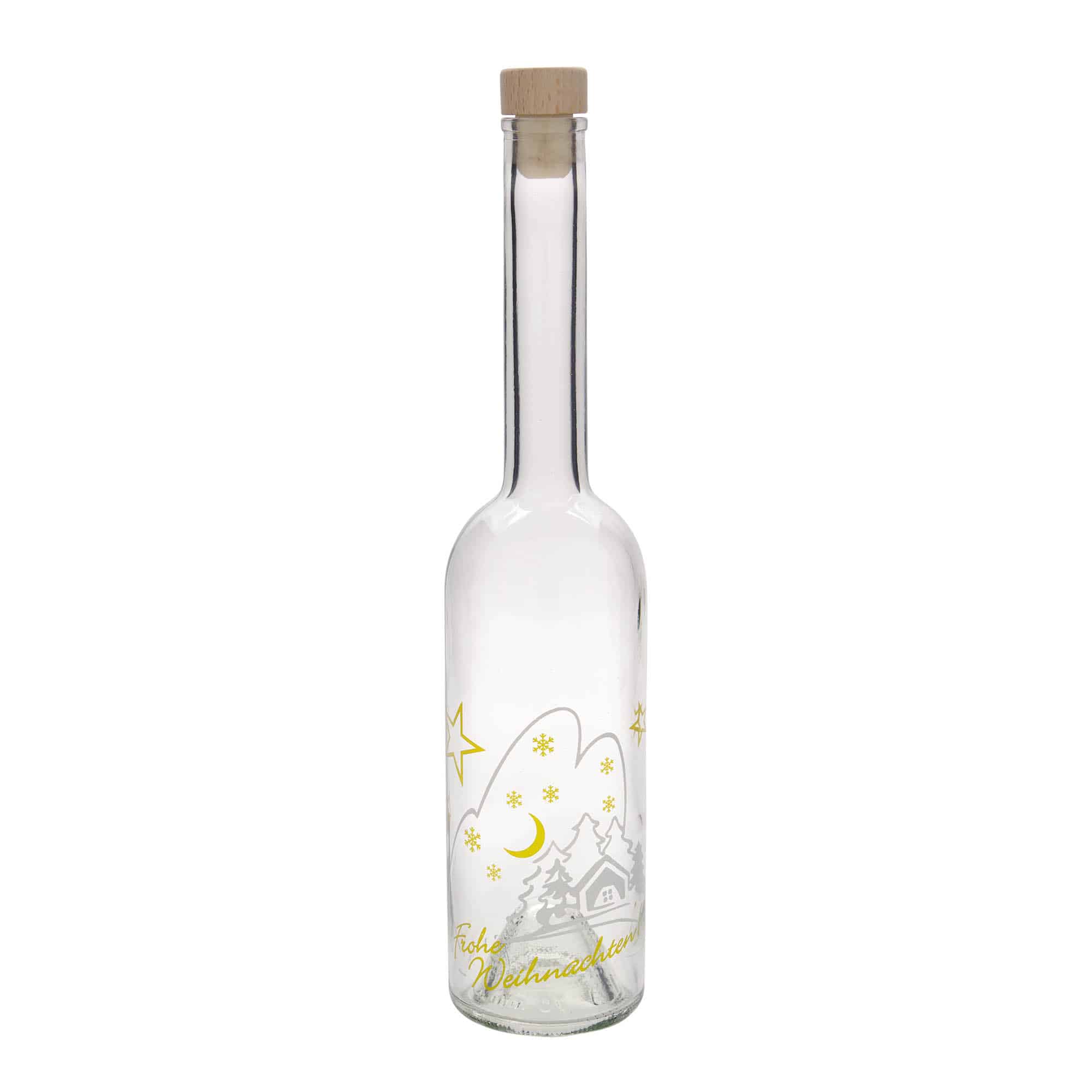 500 ml стъклена бутилка „Опера“, мотив: Коледна идилия, затваряне: коркова тапа