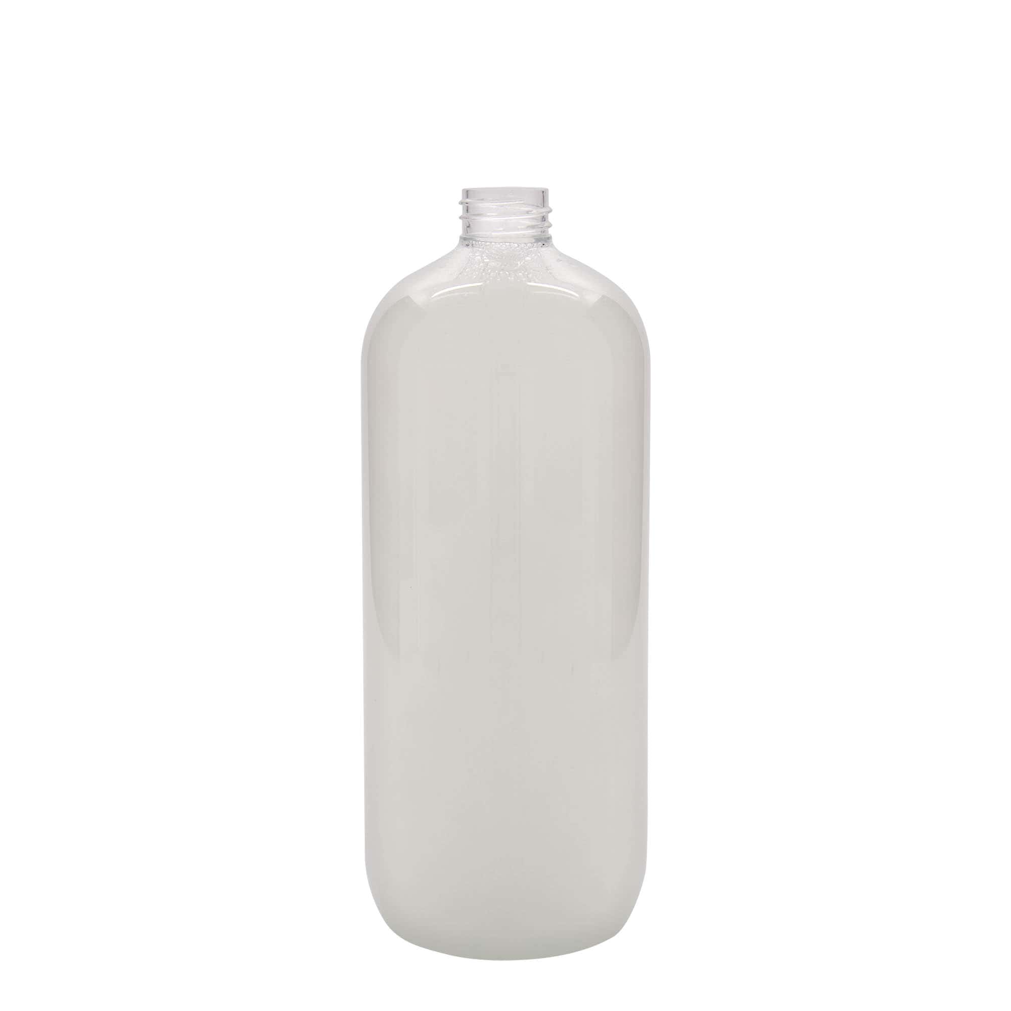 1000 ml PET бутилка „Бостън“, пластмасова, затваряне: винтова капачка 28/410