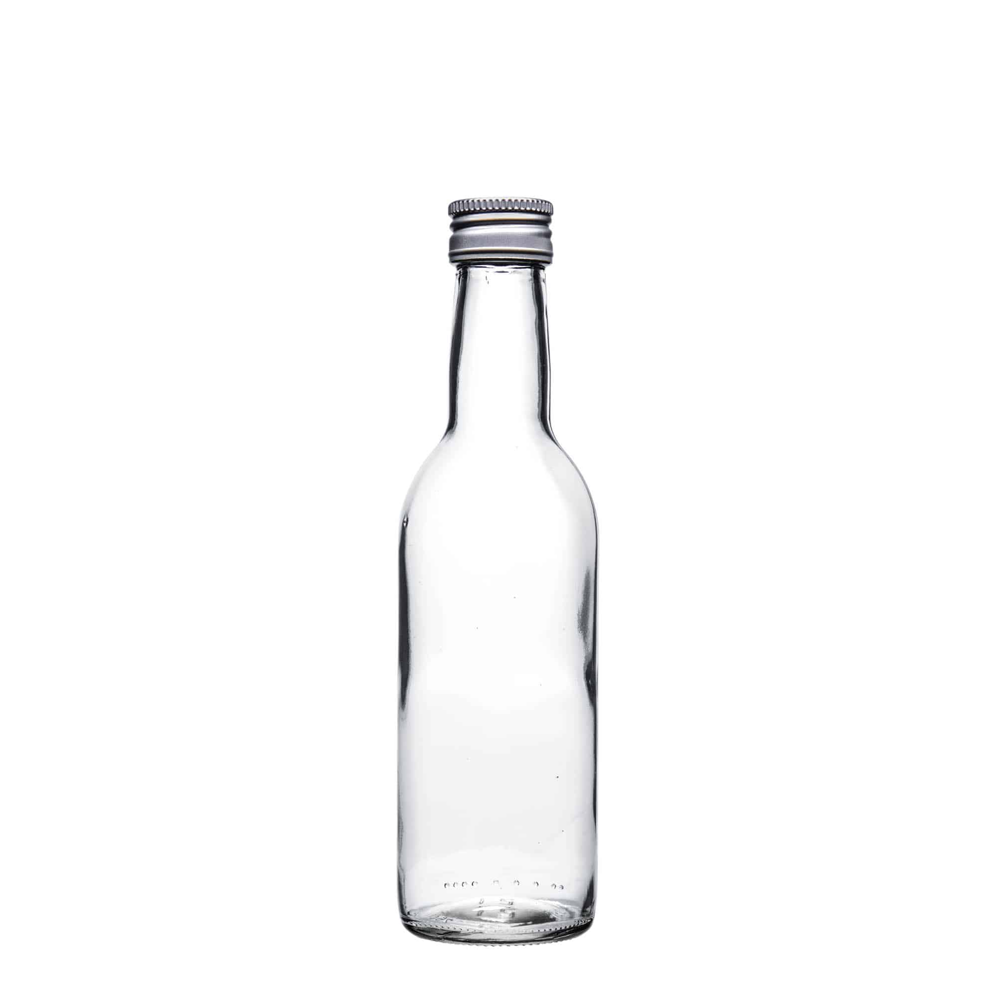 250 ml стъклена бутилка „Бордо“, затваряне: капачка PP 28