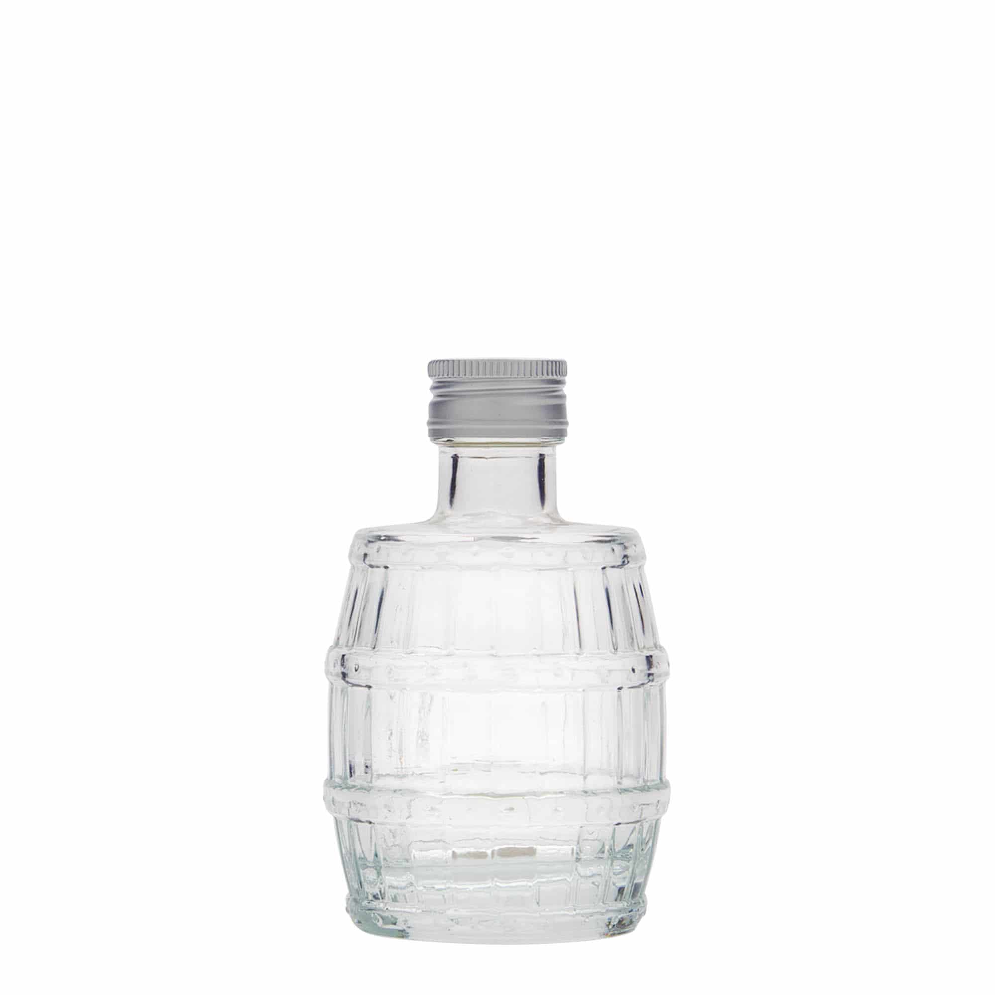 100 ml стъклена бутилка „Fass“, затваряне: капачка PP 24