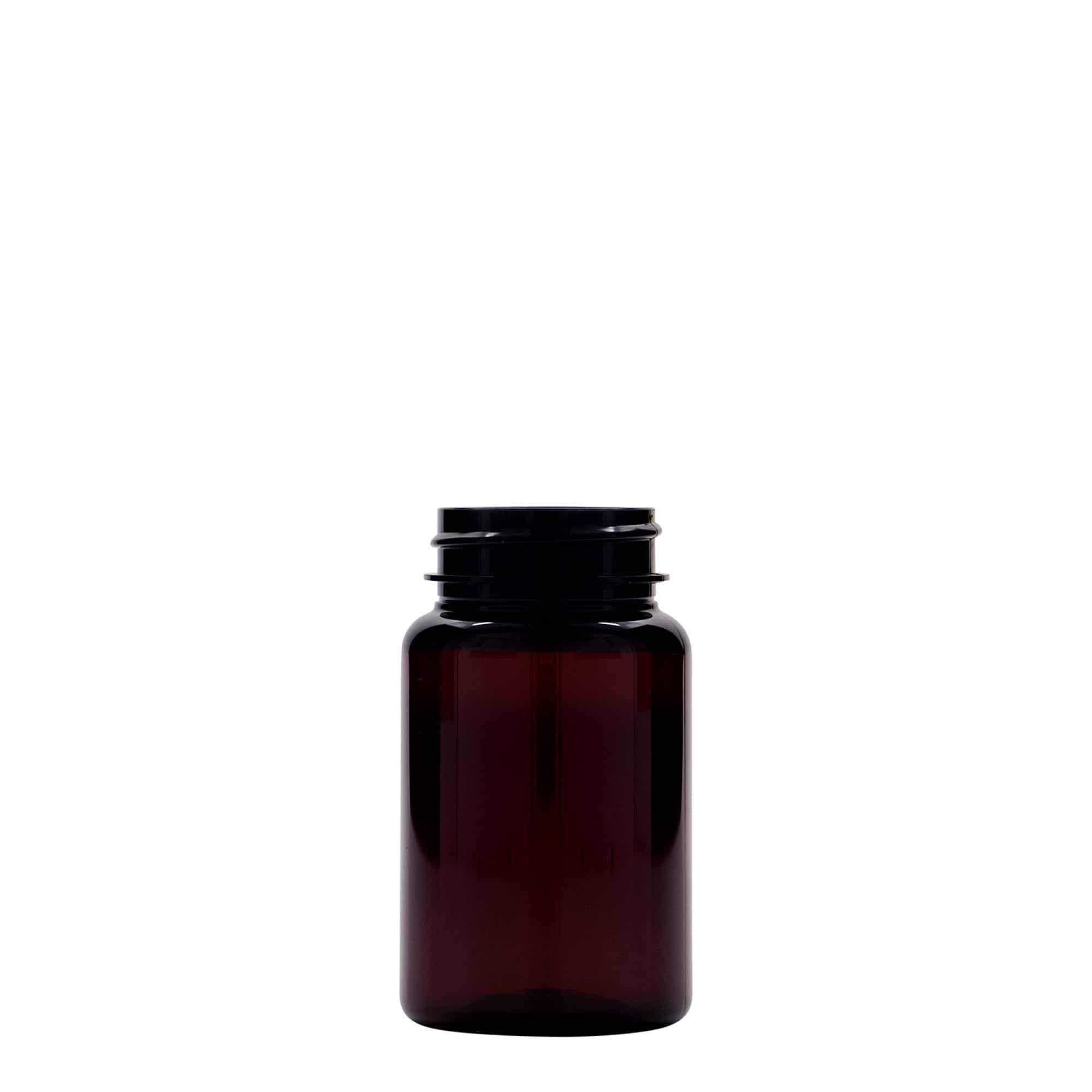 75 ml PET буркан за лекарства, пластмасов, кафяв, затваряне: винтова капачка GPI 38/400 75 ml PET буркан за лекарства, пластмасов, кафяв, затваряне: винтова капачка GPI 38/400