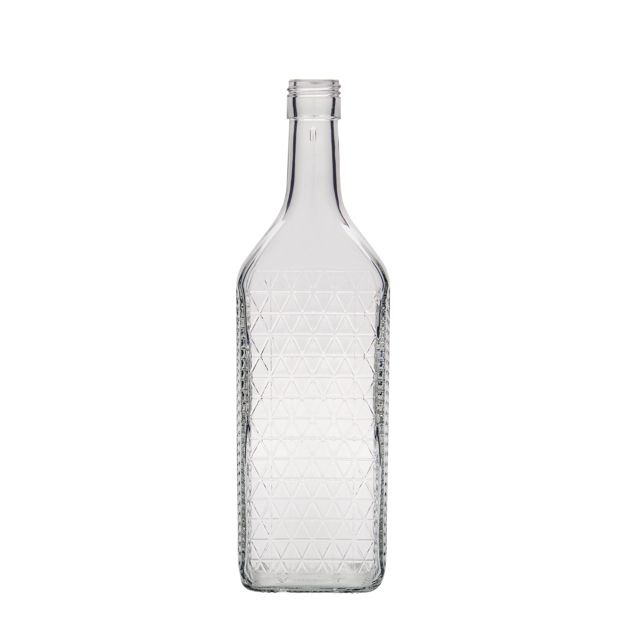 700 ml стъклена бутилка „Caruso“, правоъгълна, затваряне: капачка PP 31,5 700 ml стъклена бутилка „Caruso“, правоъгълна, затваряне: капачка PP 31,5