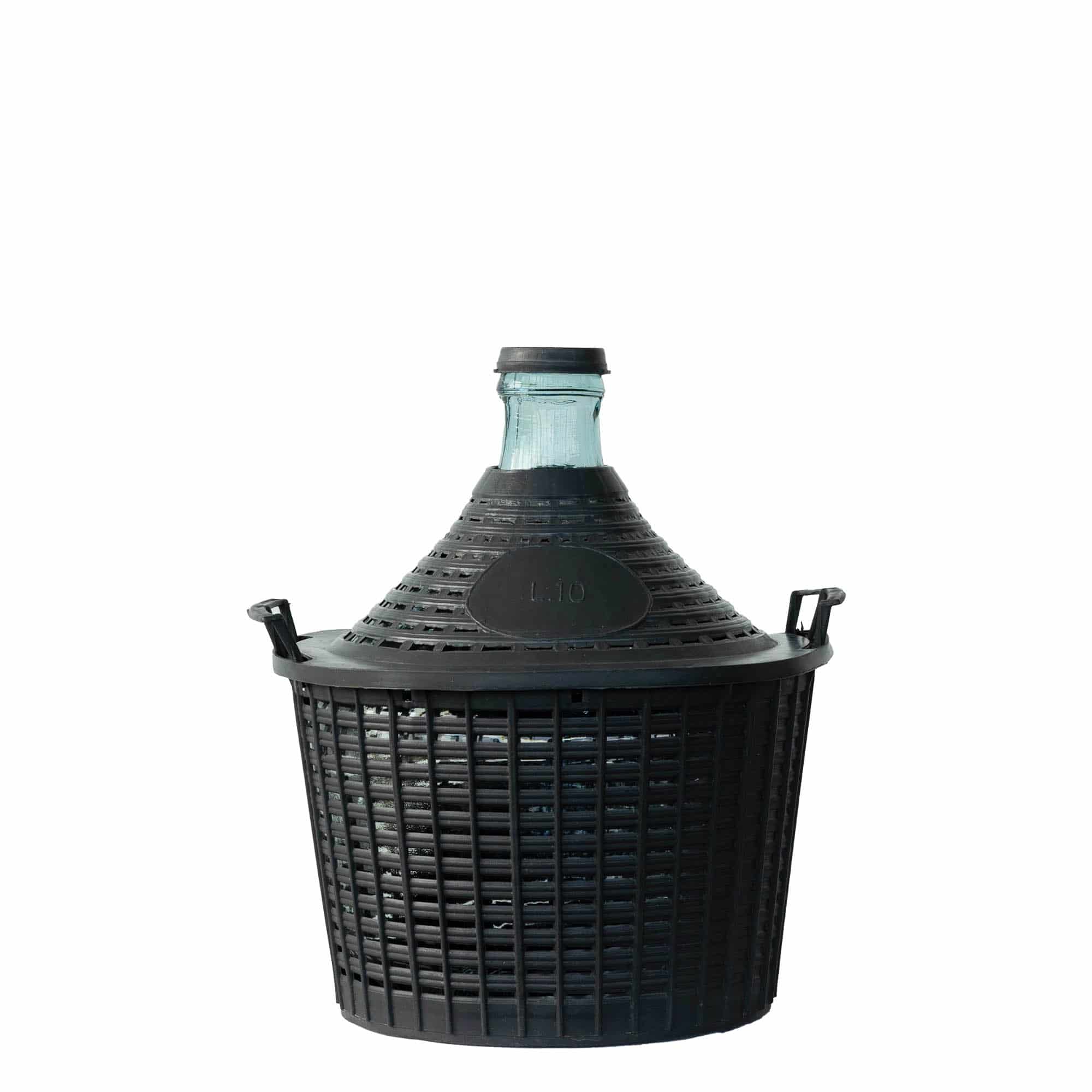 10 l дамаджана с тясно гърло, стъклена, затваряне: капачка