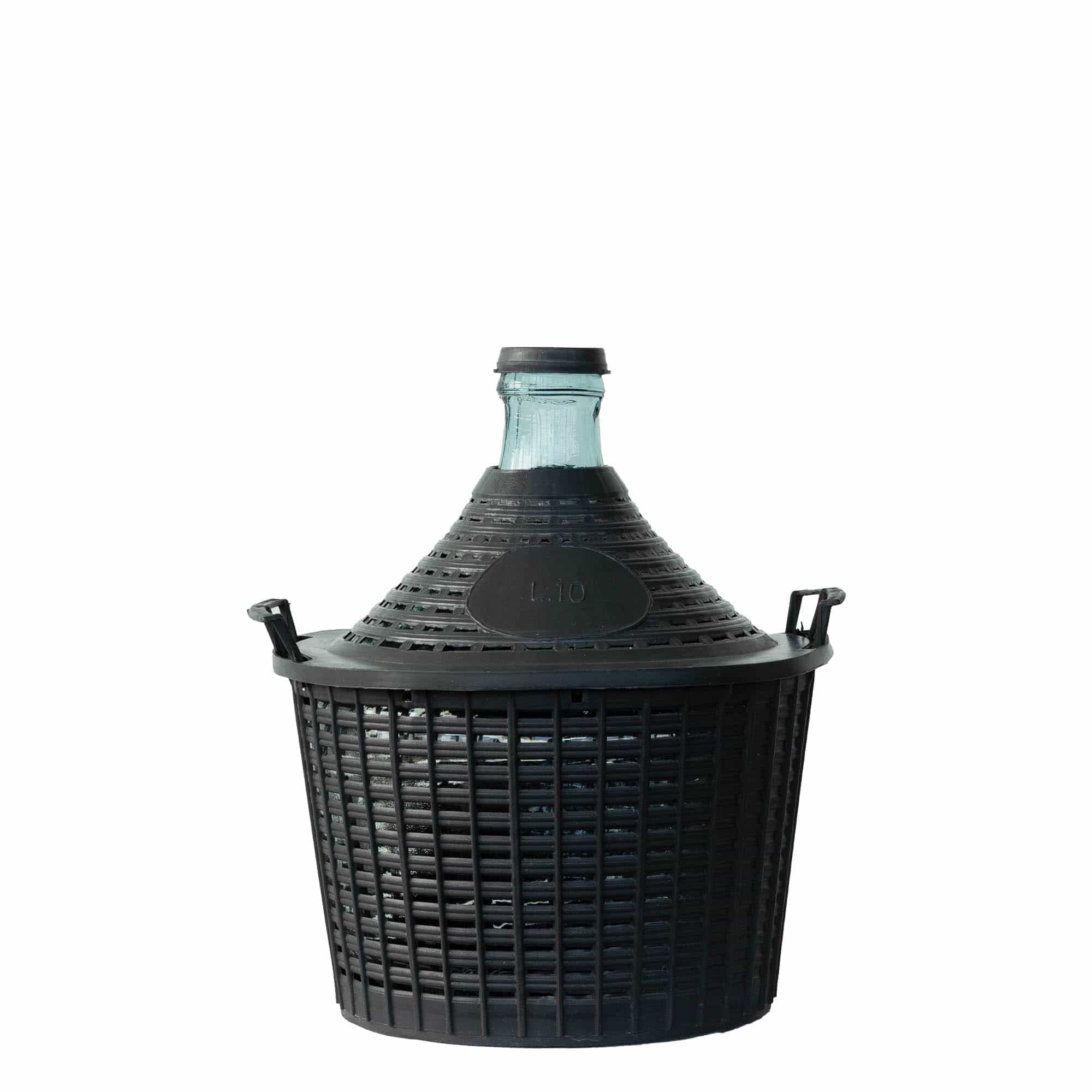 10 л бутилка с балон, тесен врат, стъкло, отвор: капак тип „Stülpdeckel“