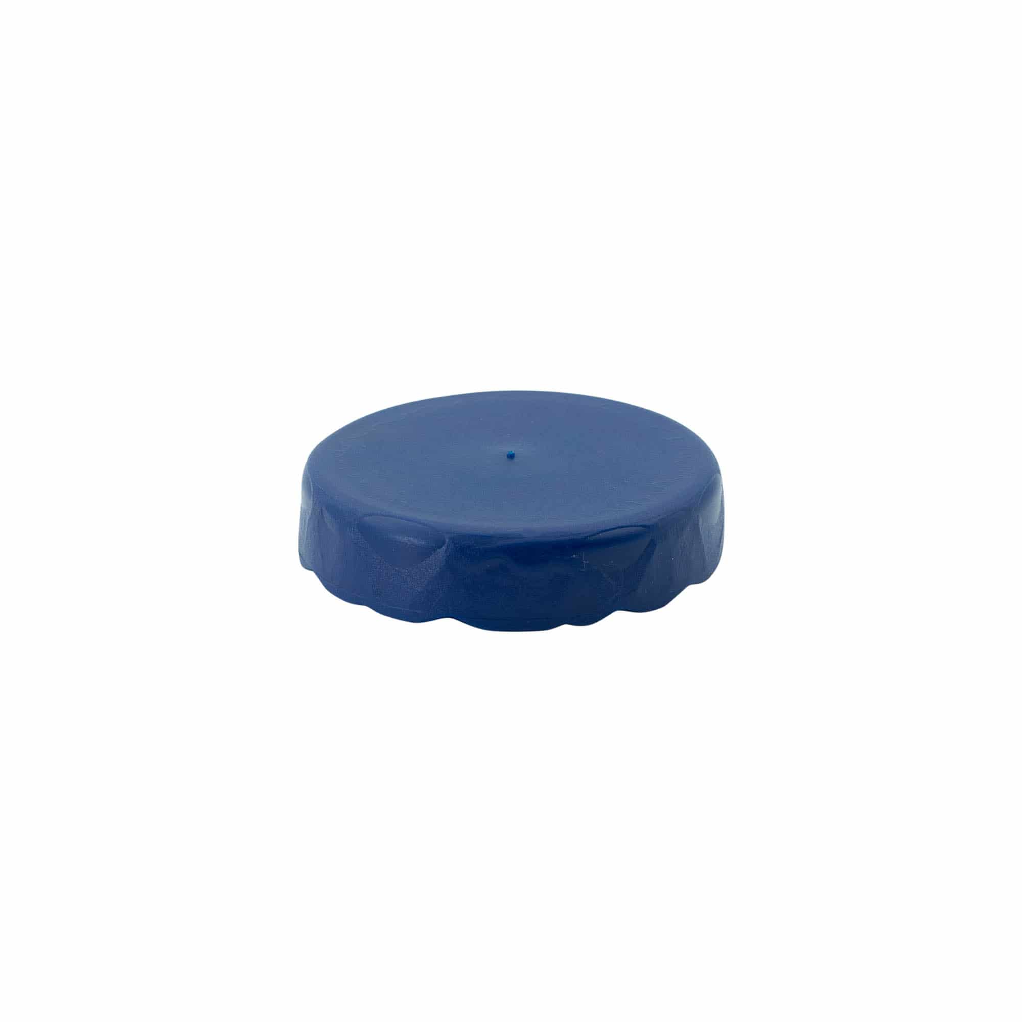 Капак с навиване за керамичен съд с тесно гърло, HDPE пластмаса, син