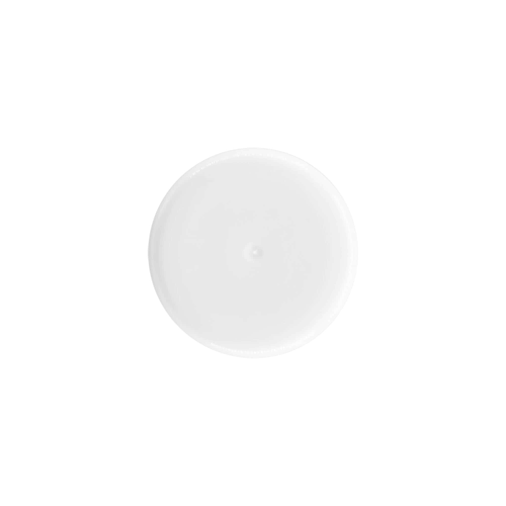 Капачка за 50 мл рол-он бутилка, PP пластмаса, бяла, за отвор: винтова капачка Капачка за 50 мл рол-он бутилка, PP пластмаса, бяла, за отвор: винтова капачка