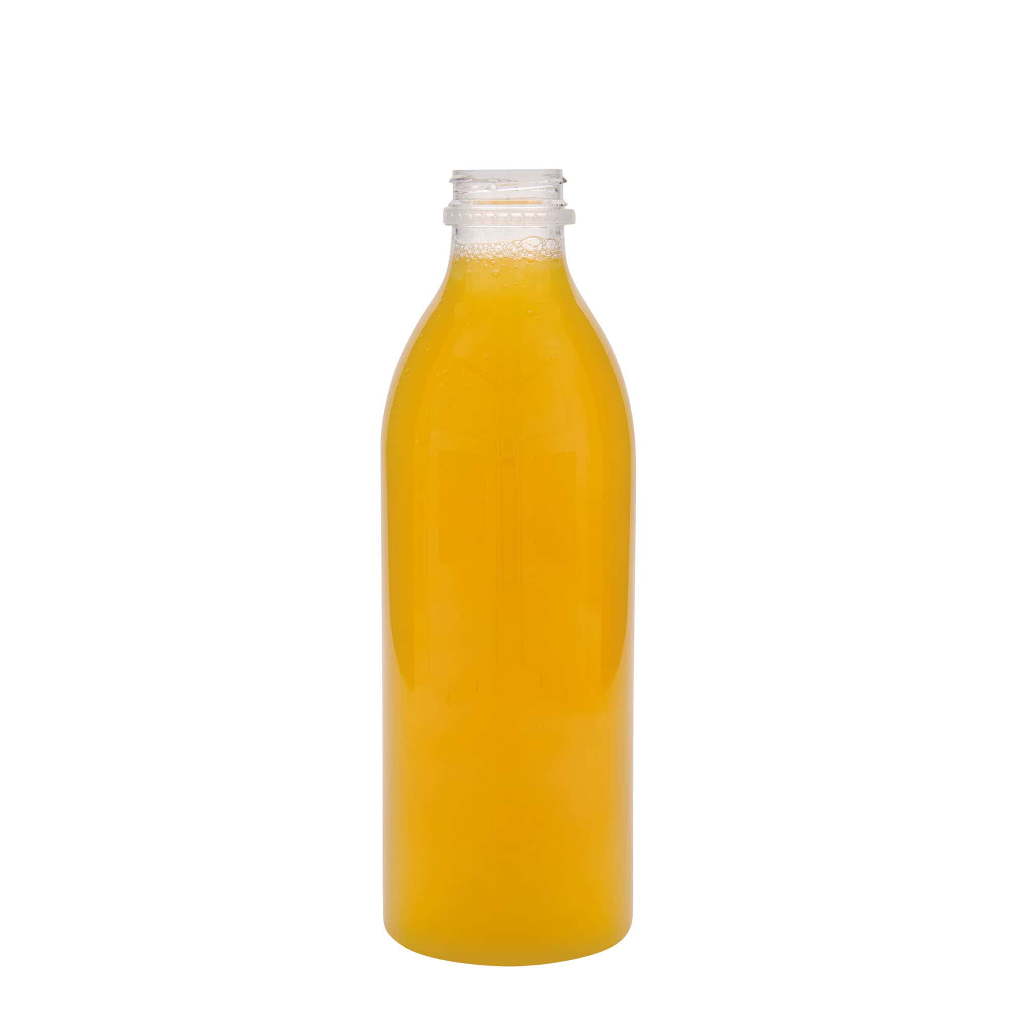 1.000 ml PET бутилка стандарт, пластмаса, гърло: 38 мм