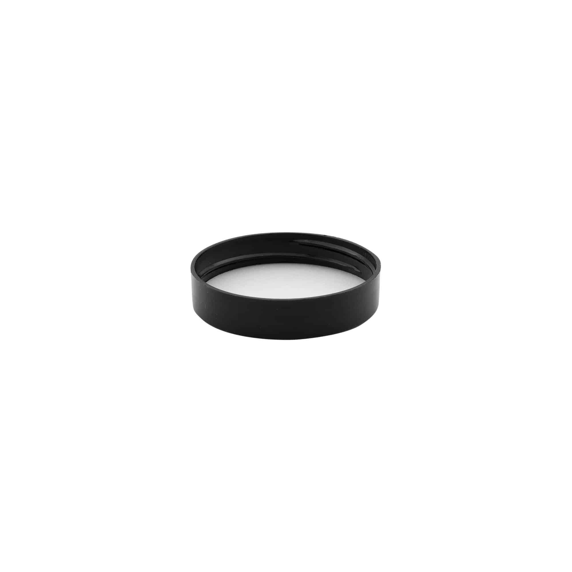 Винтова капачка, PP пластмаса, черна, за отвор: 48/400