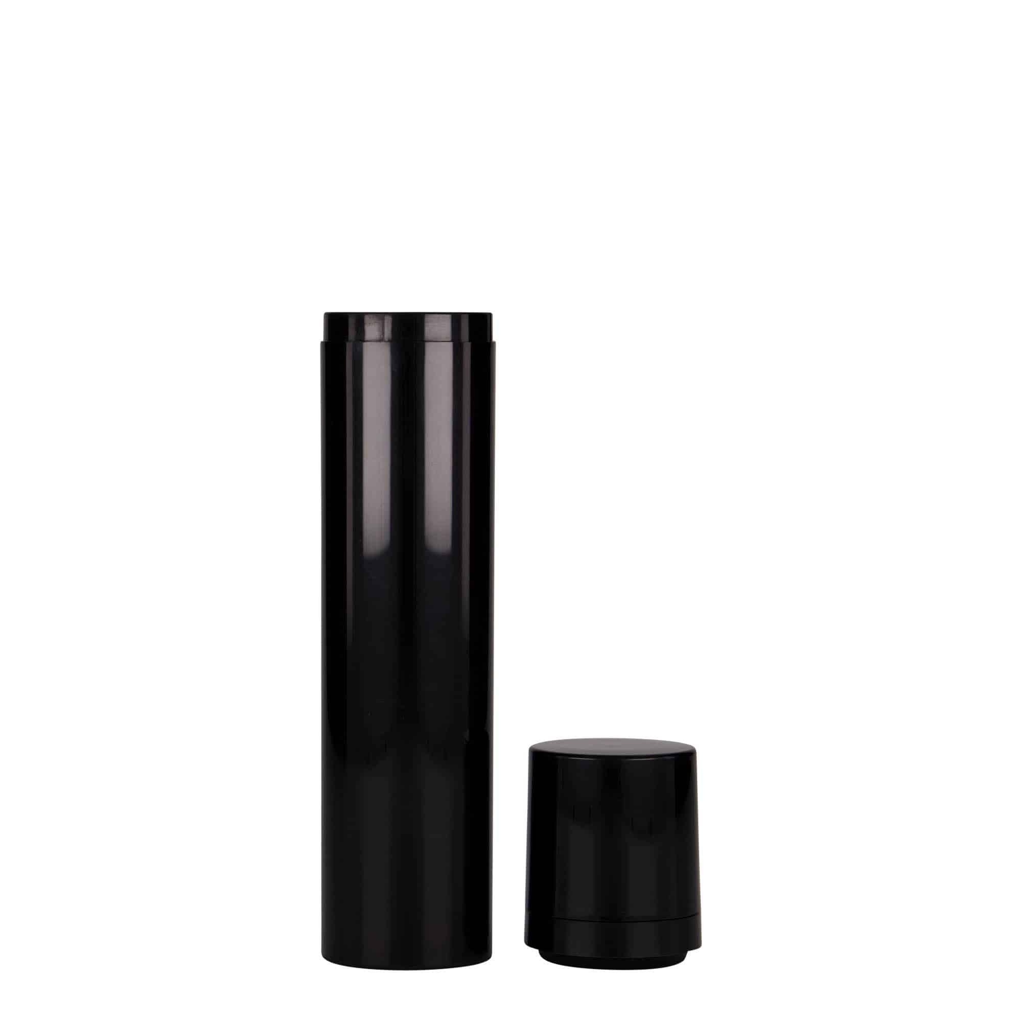 100 ml безвъздушен дозатор „Mezzo“, PP пластмаса, черен