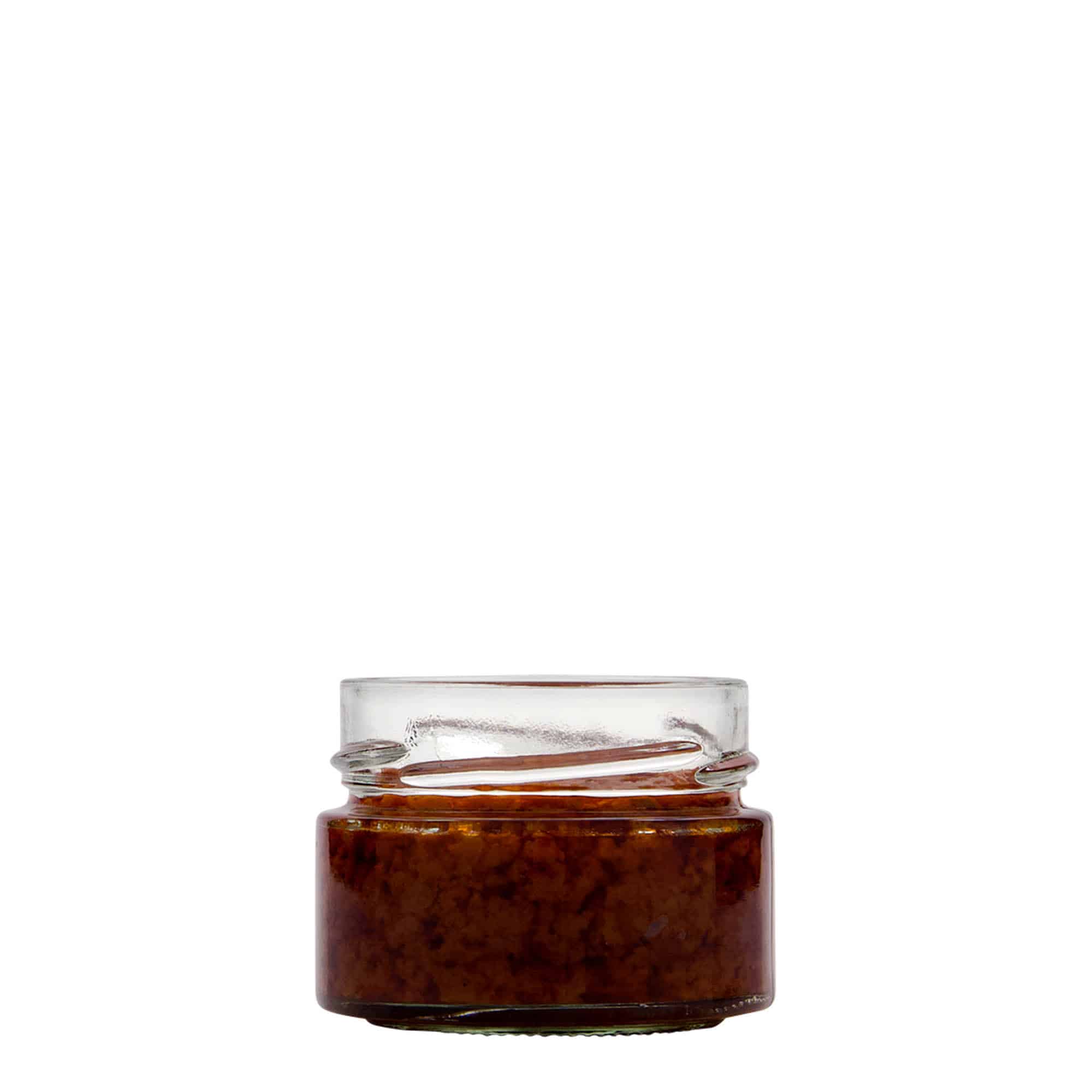 130 ml кръгъл буркан „Aurora“, затваряне: дълбок винтов капак Deep-Twist-Off (DTO 66)