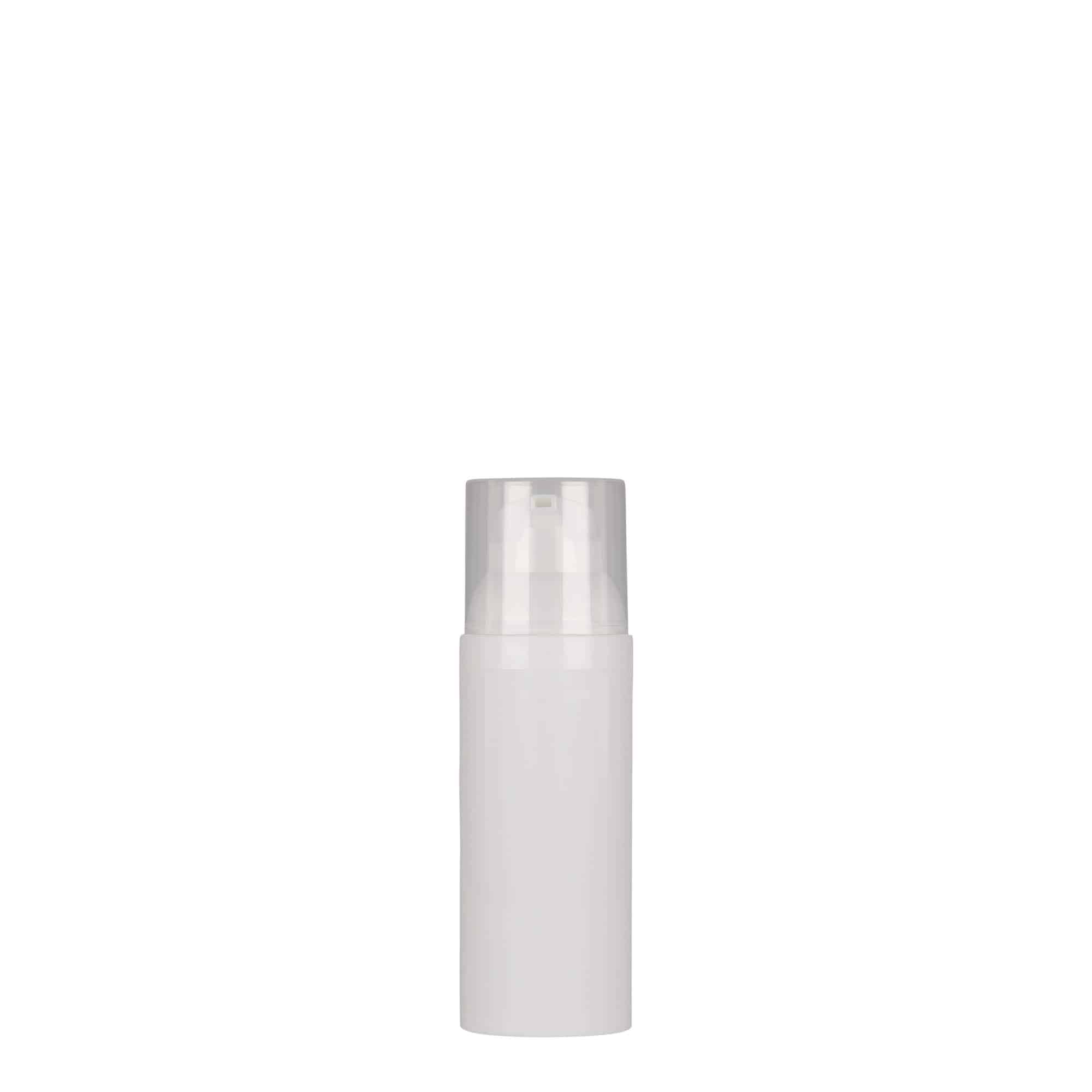 50 ml безвъздушен дозатор „Mezzo“, PP пластмаса, бял