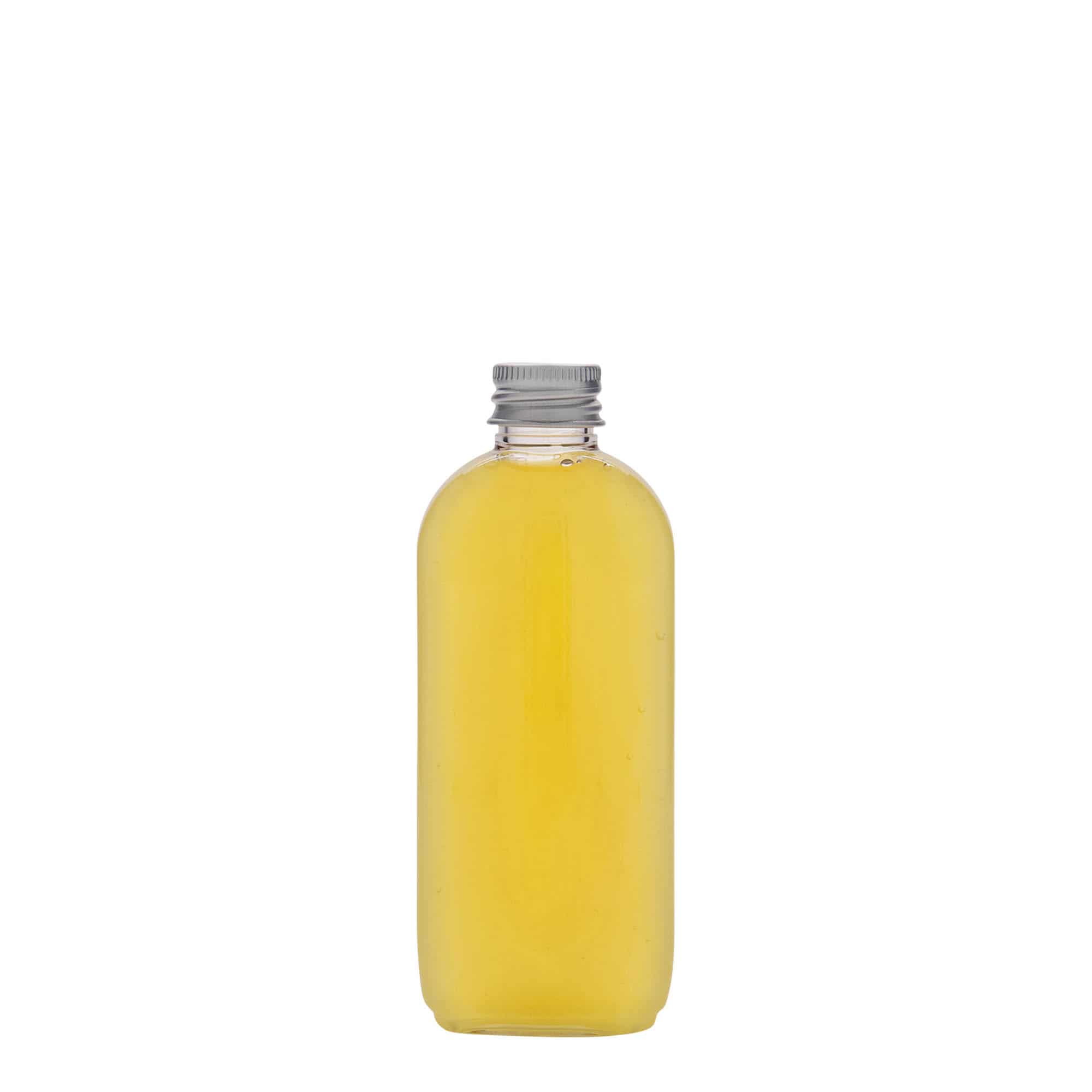 100 ml PET бутилка „Ирис“, овална, пластмасова, затваряне: винтова капачка 20/410