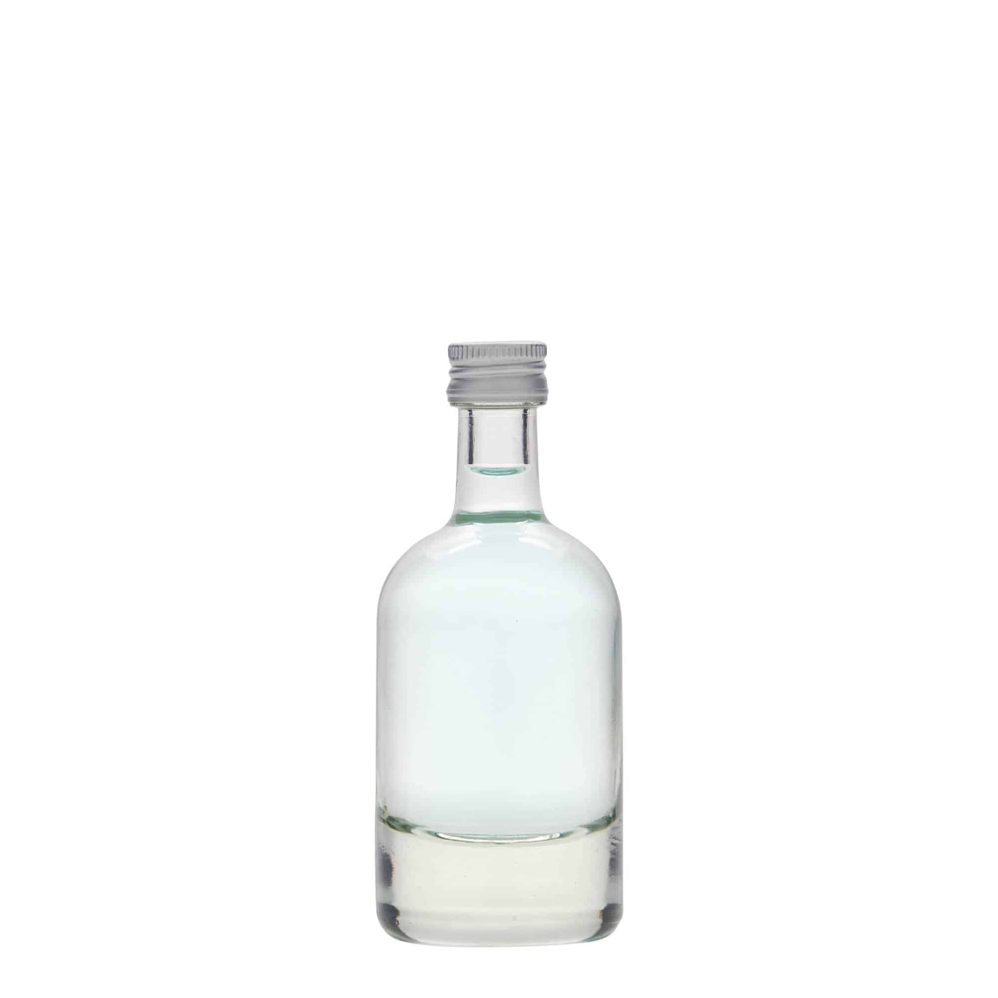 50 ml стъклена бутилка „Linea Uno“, затваряне: капачка PP 18