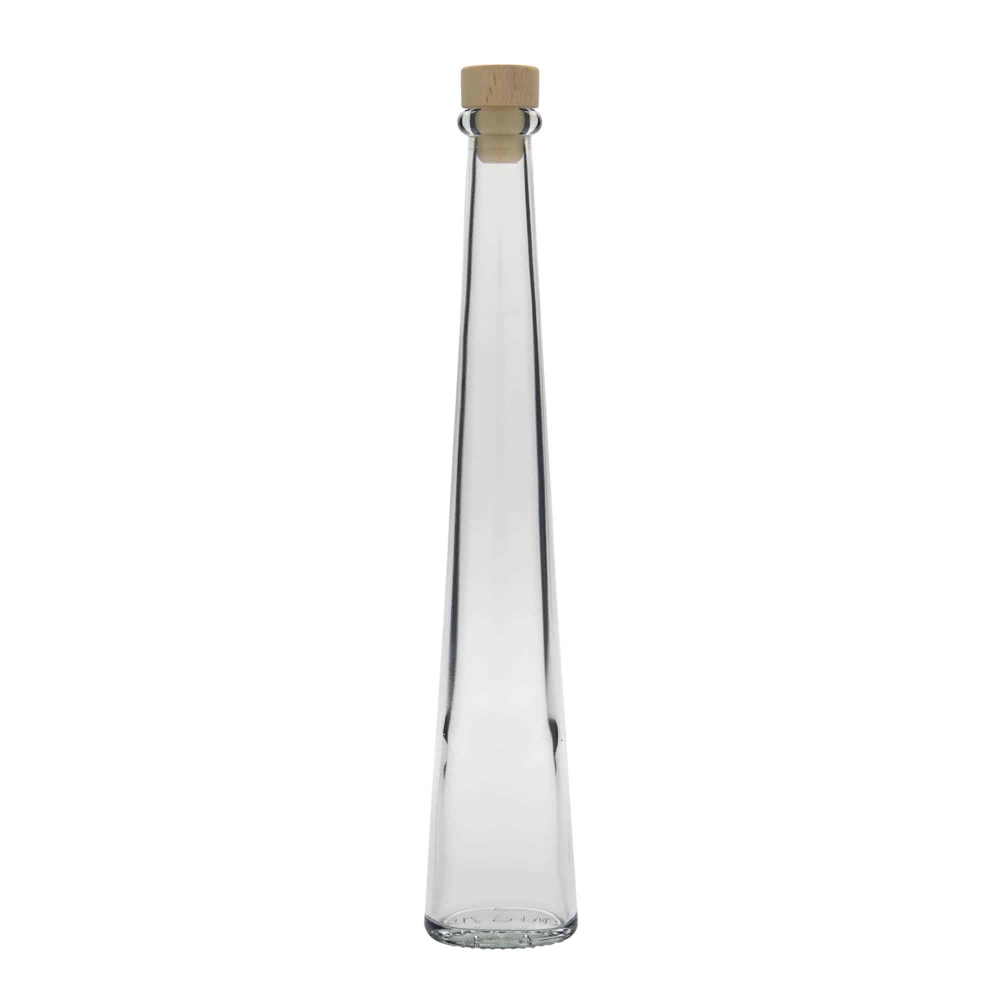 200 ml стъклена бутилка „Dama Ovale“, овална, затваряне: коркова тапа